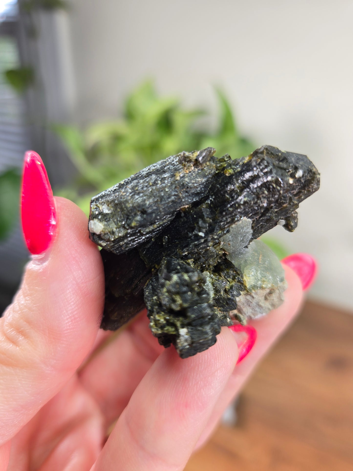 Epidote and Prehnite Ball Specimen
