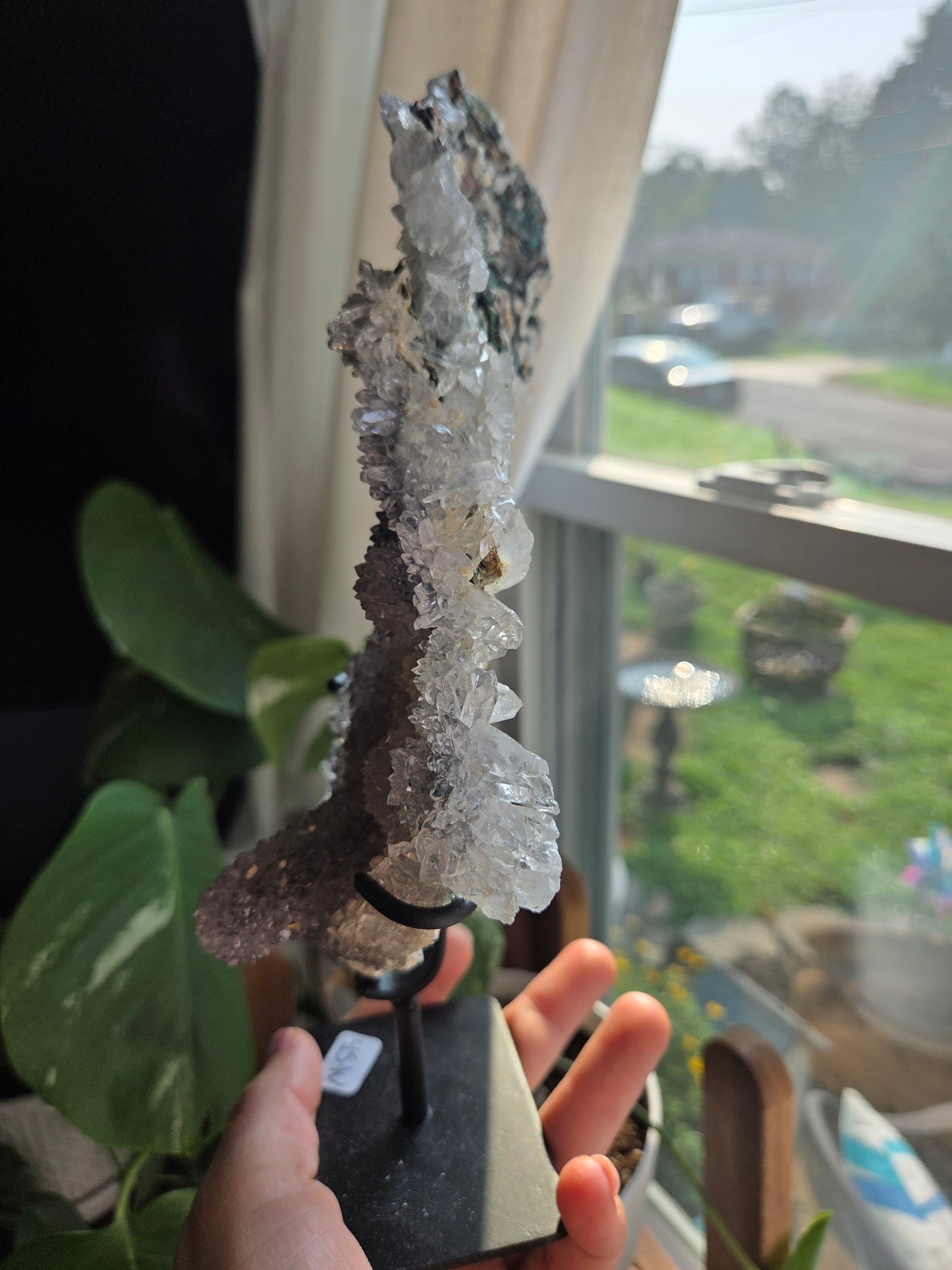 Flower Amethyst on Stand