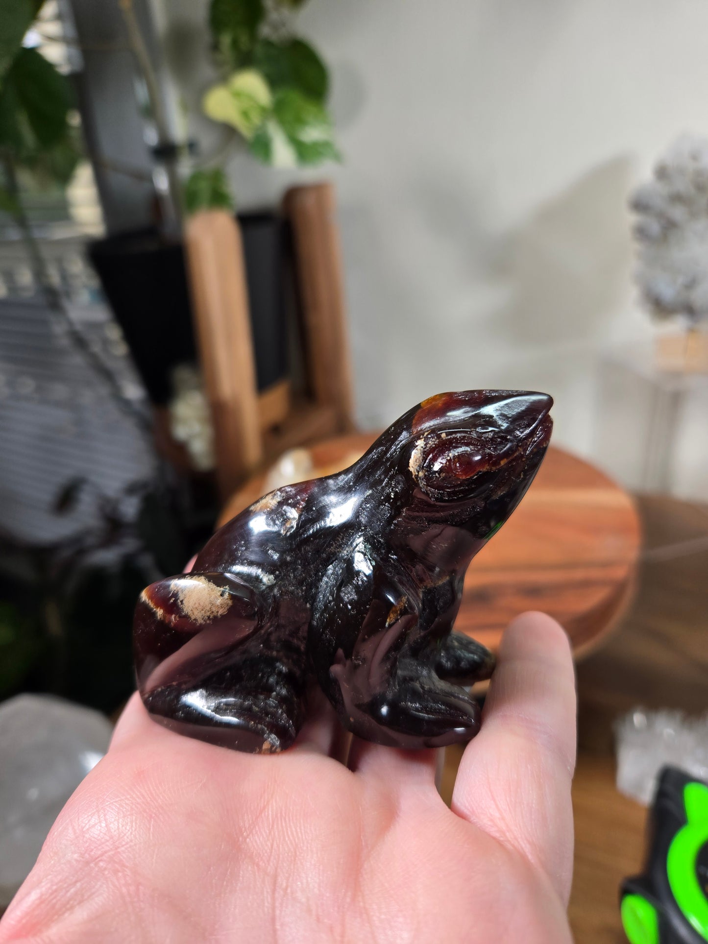 Custom Carved Frogs
