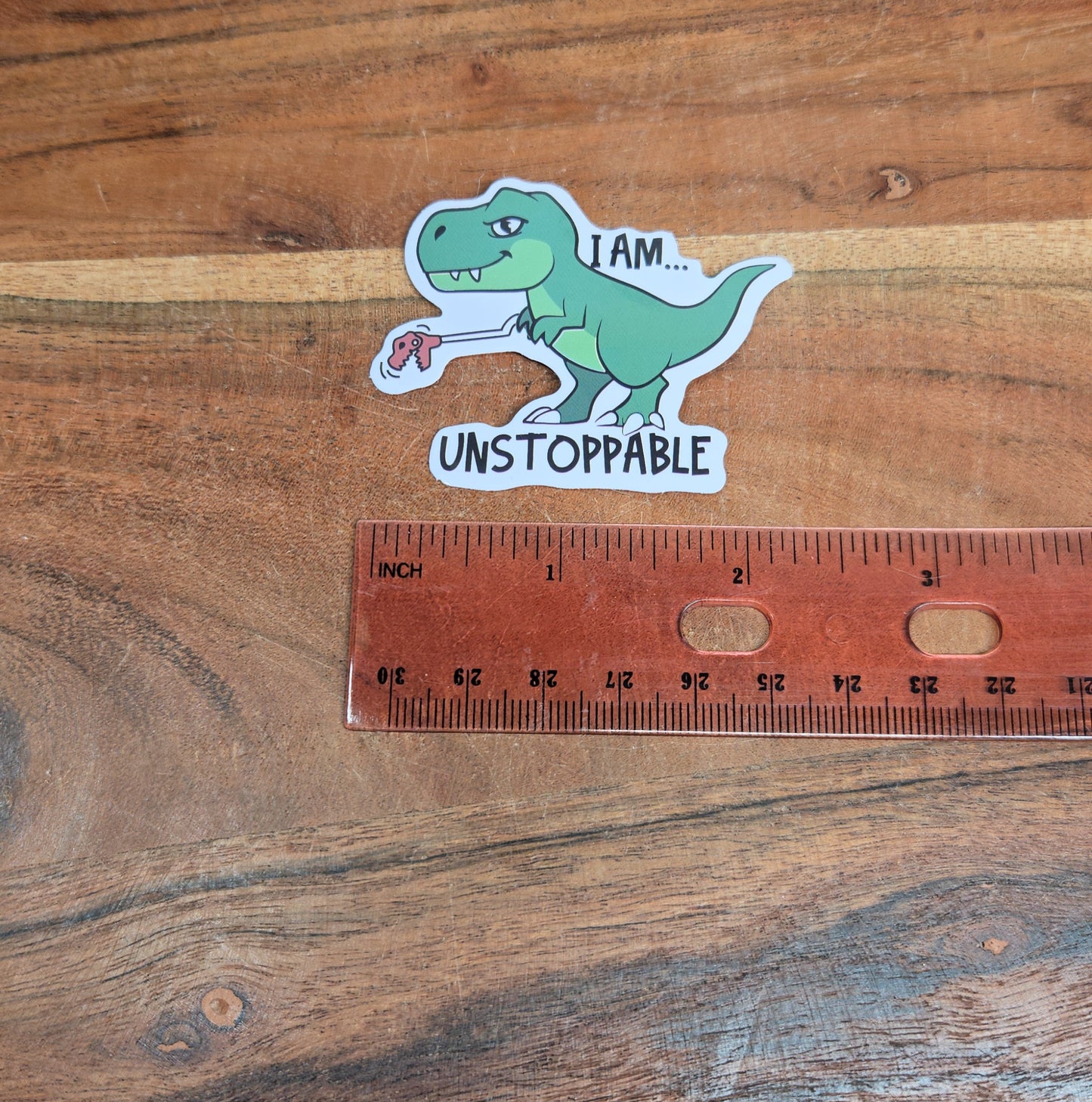 Unstoppable T-Rex Sticker