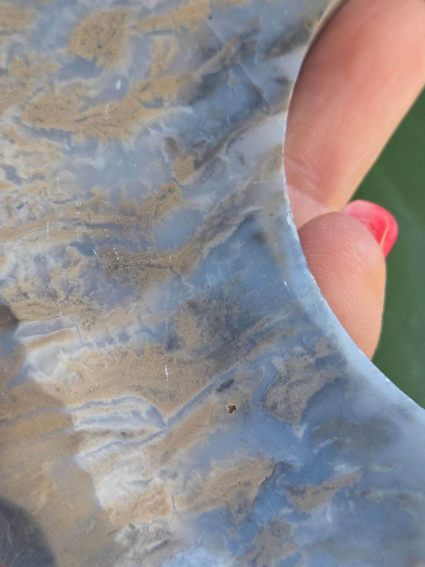 Dendritic Tiger Agate Moon