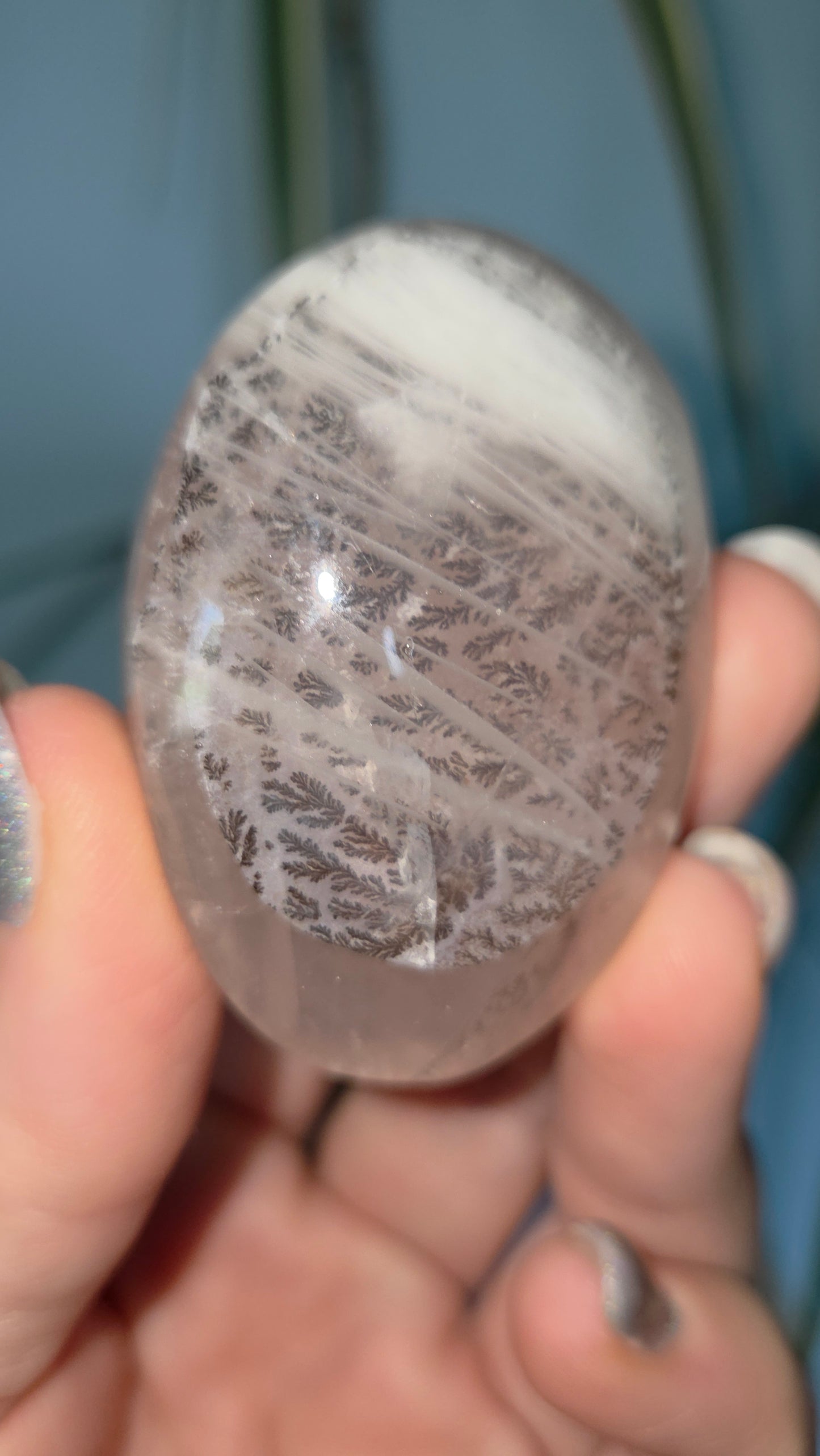 Dendritic Rose Quartz Palms