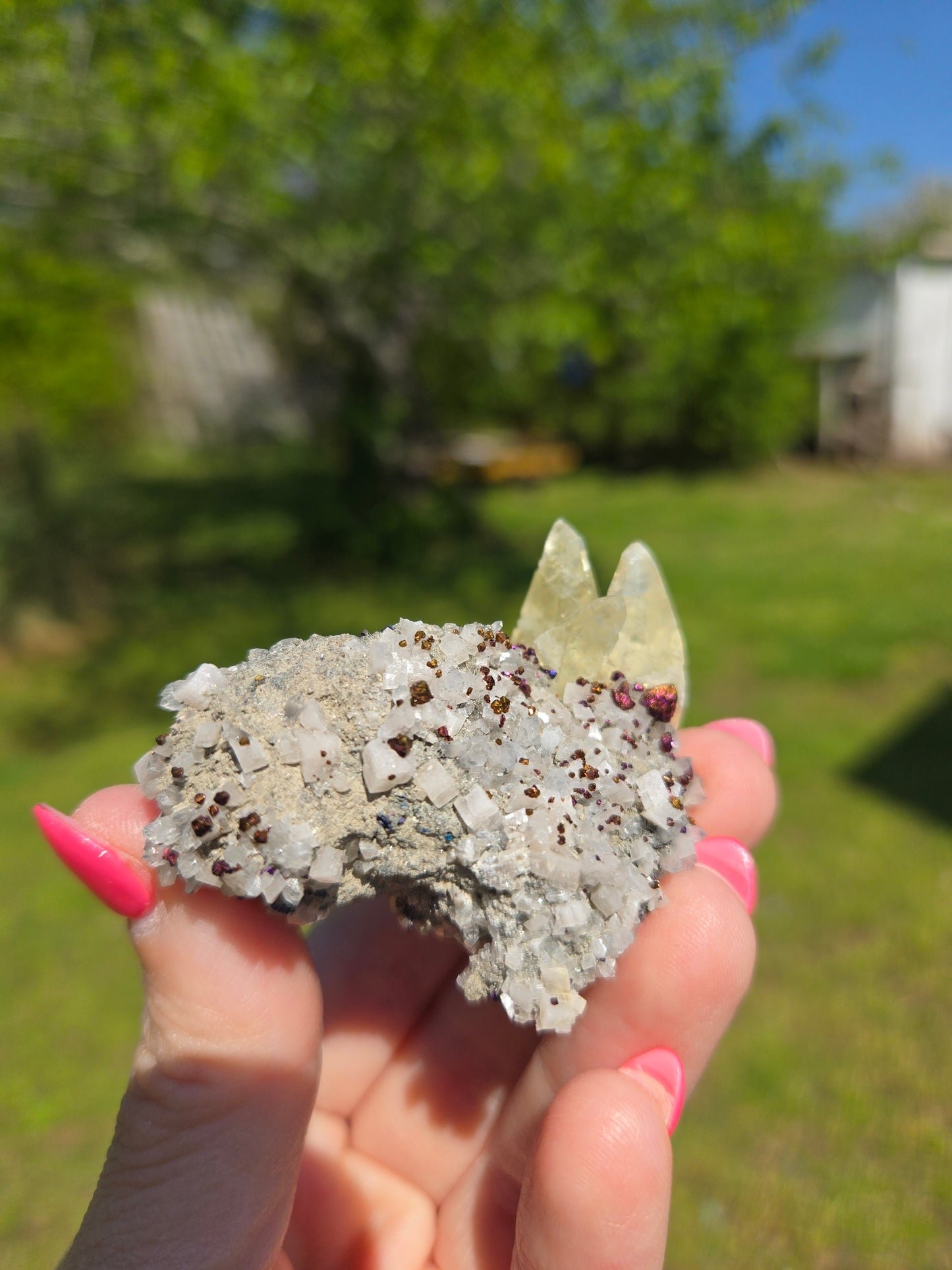Calcite, Chalcopyrite and Dolomite Brushy Creek Mine, Missouri