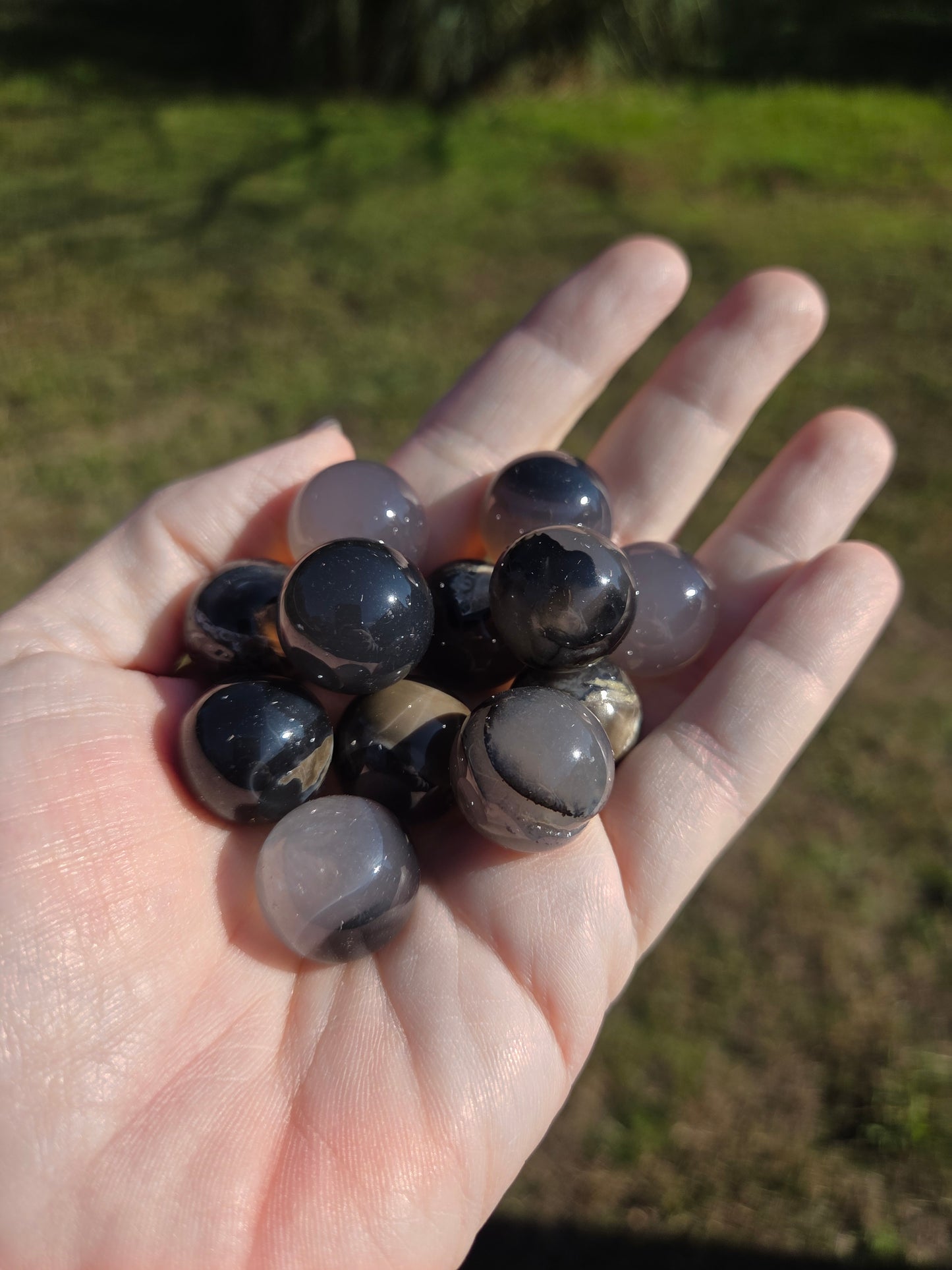 Mini Volcano Agate Sphere