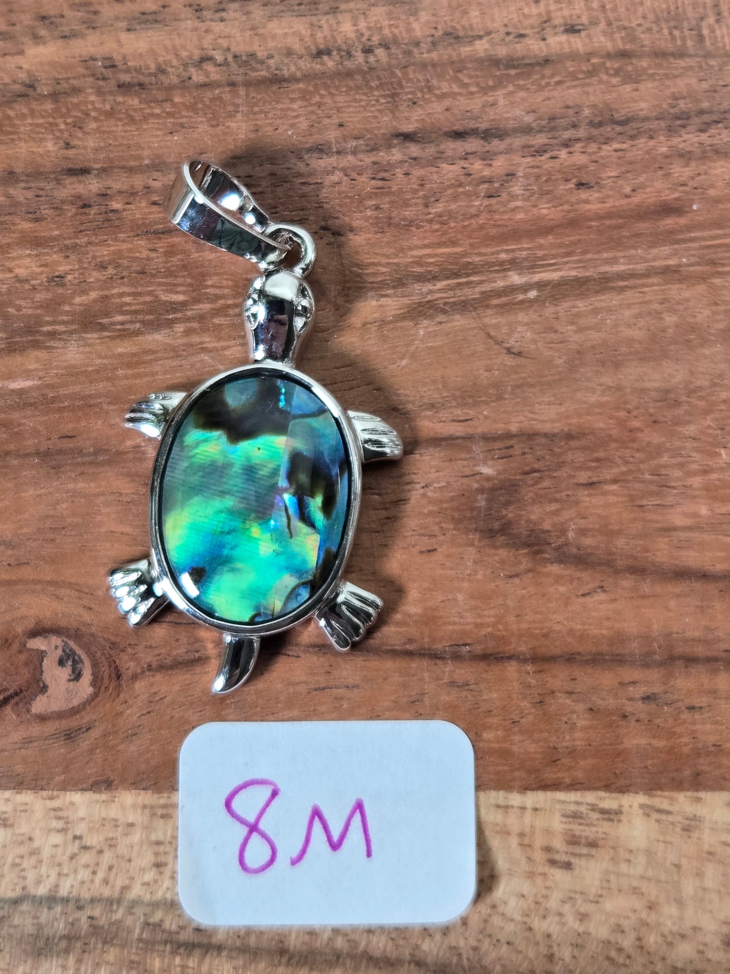 Abalone Shell Turtle Pendant