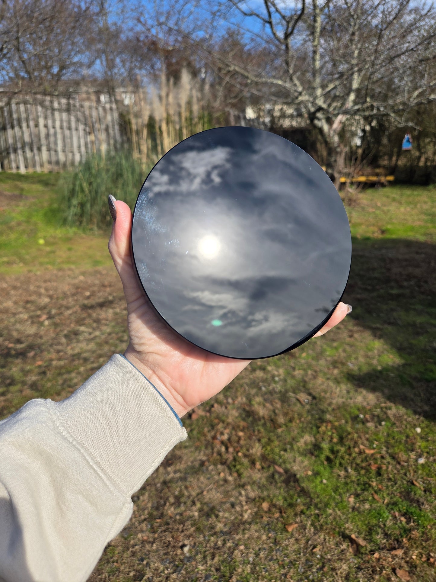 Black Obsidian Mirror
