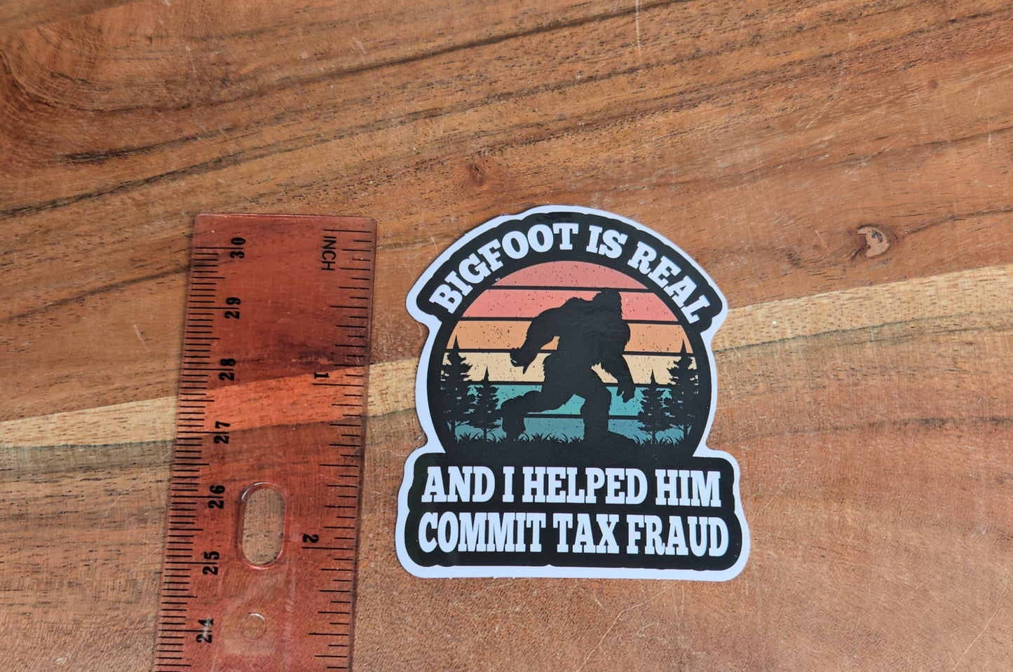 Bigfoot Tax Sticker
