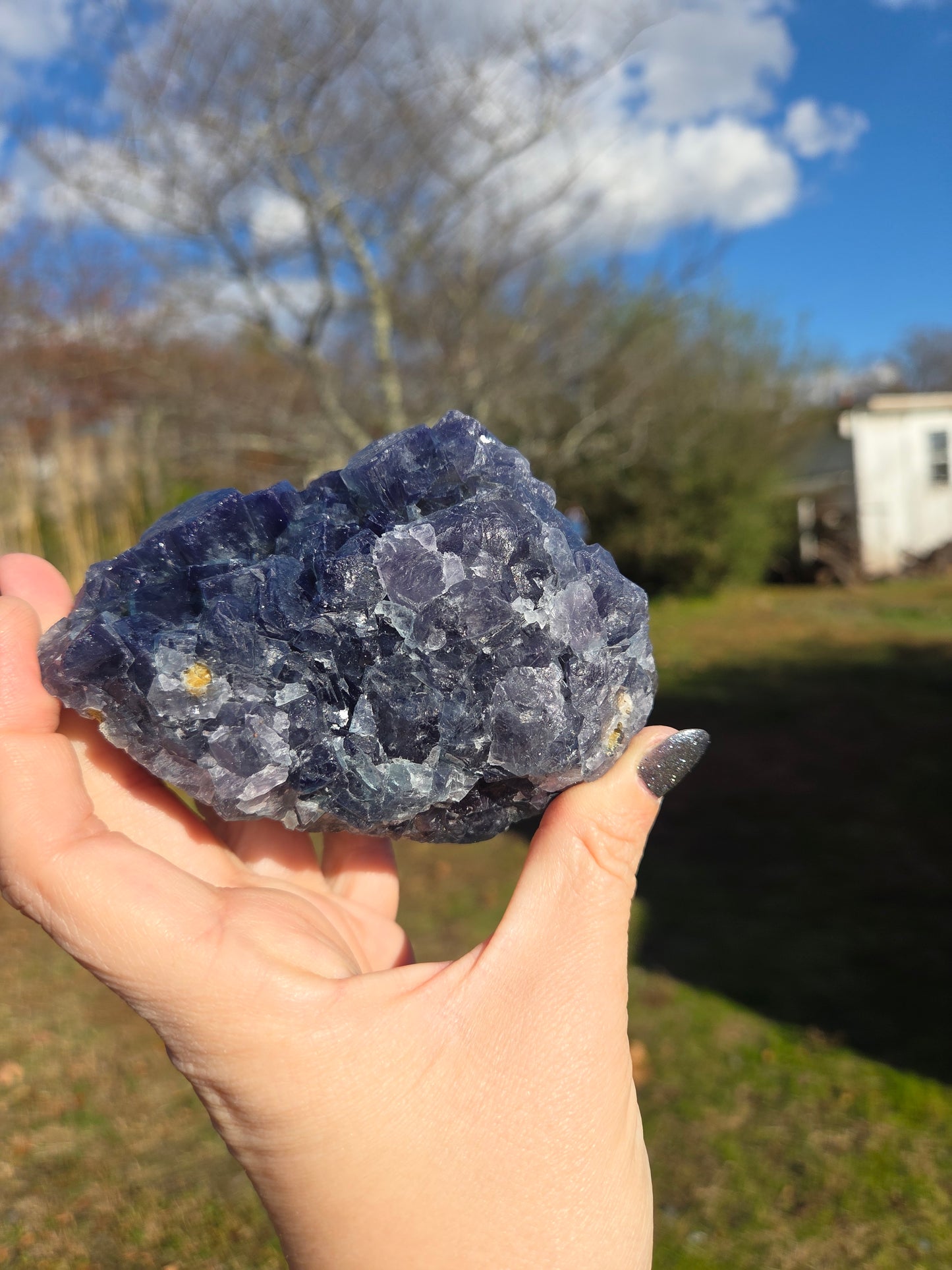 Fluorite with Pyrite From Hunan Province China