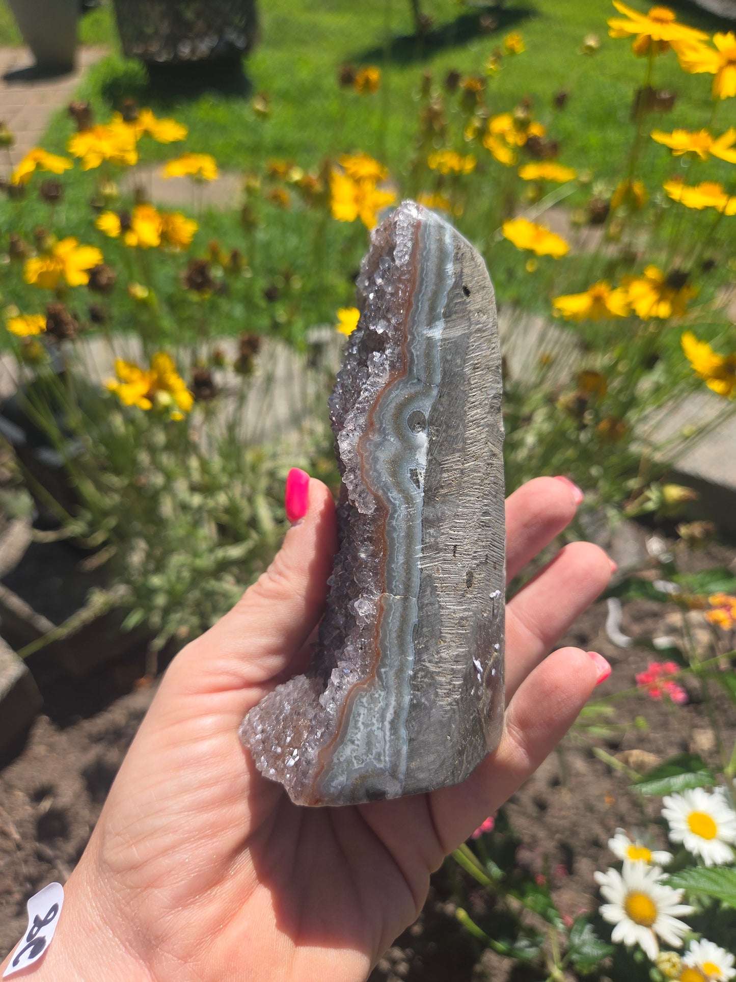 Brown/ Purple Cutbase Amethyst
