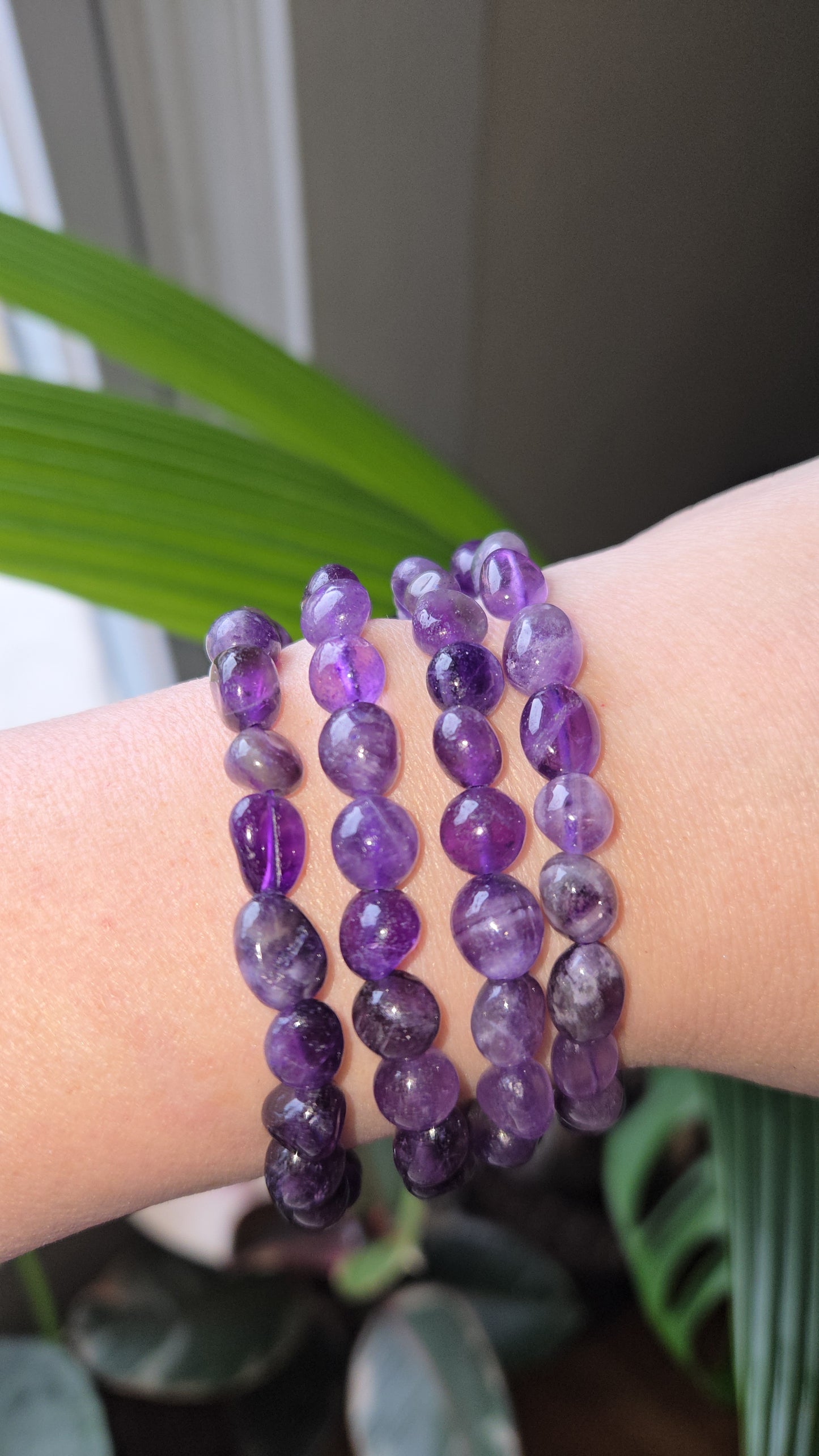 Amethyst Tumble Braclet