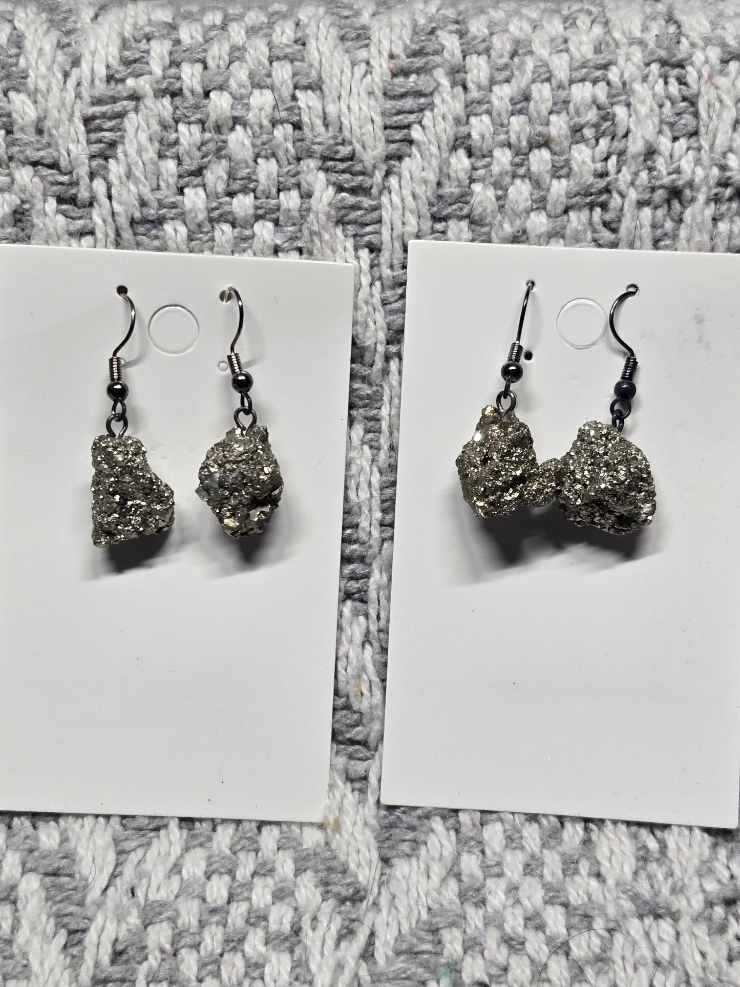 Pyrite Chunk Earrings