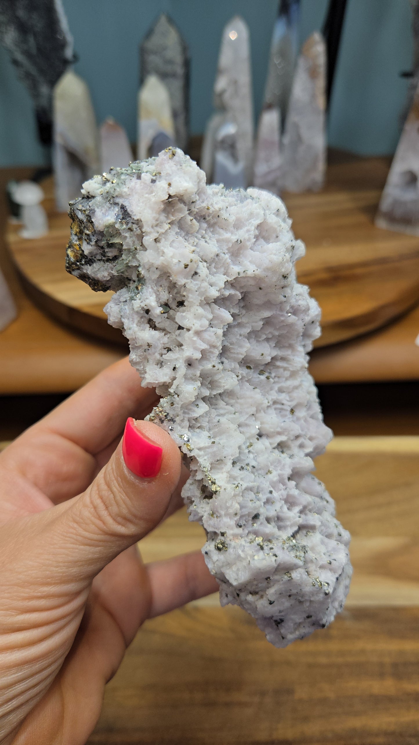 Calcite and Pyrite (Self Standing)