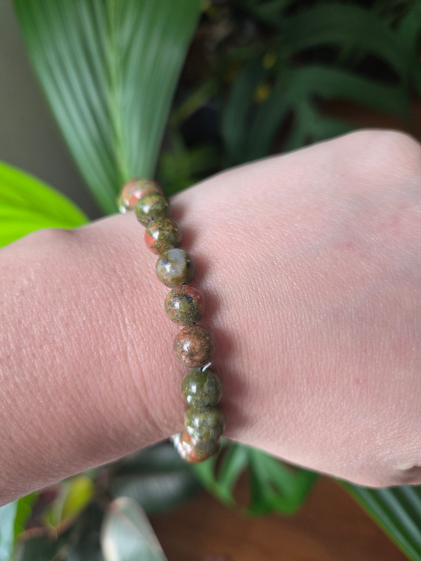 Unakite 8mm Bracelet