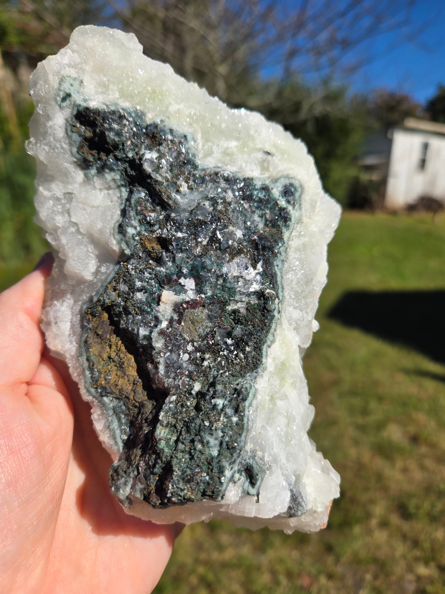 Diamond Apophyllite with Stilbite