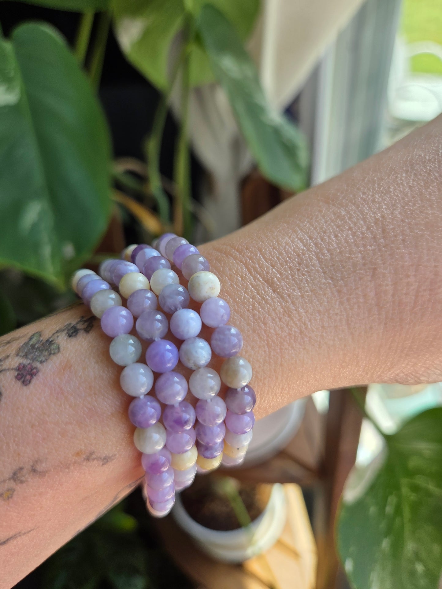 Purple Opal Braclet 6mm