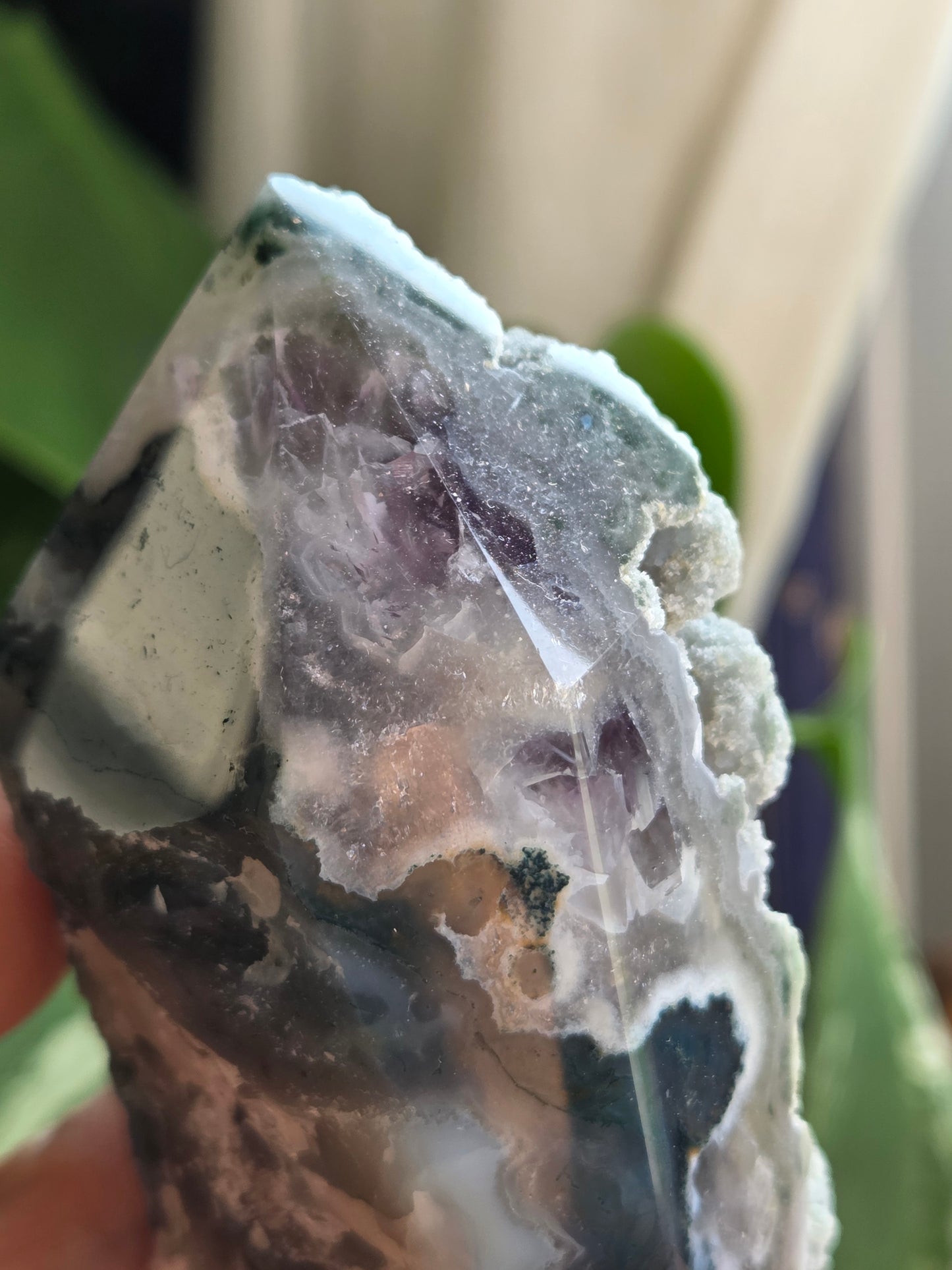 Moss with Amethyst Tower