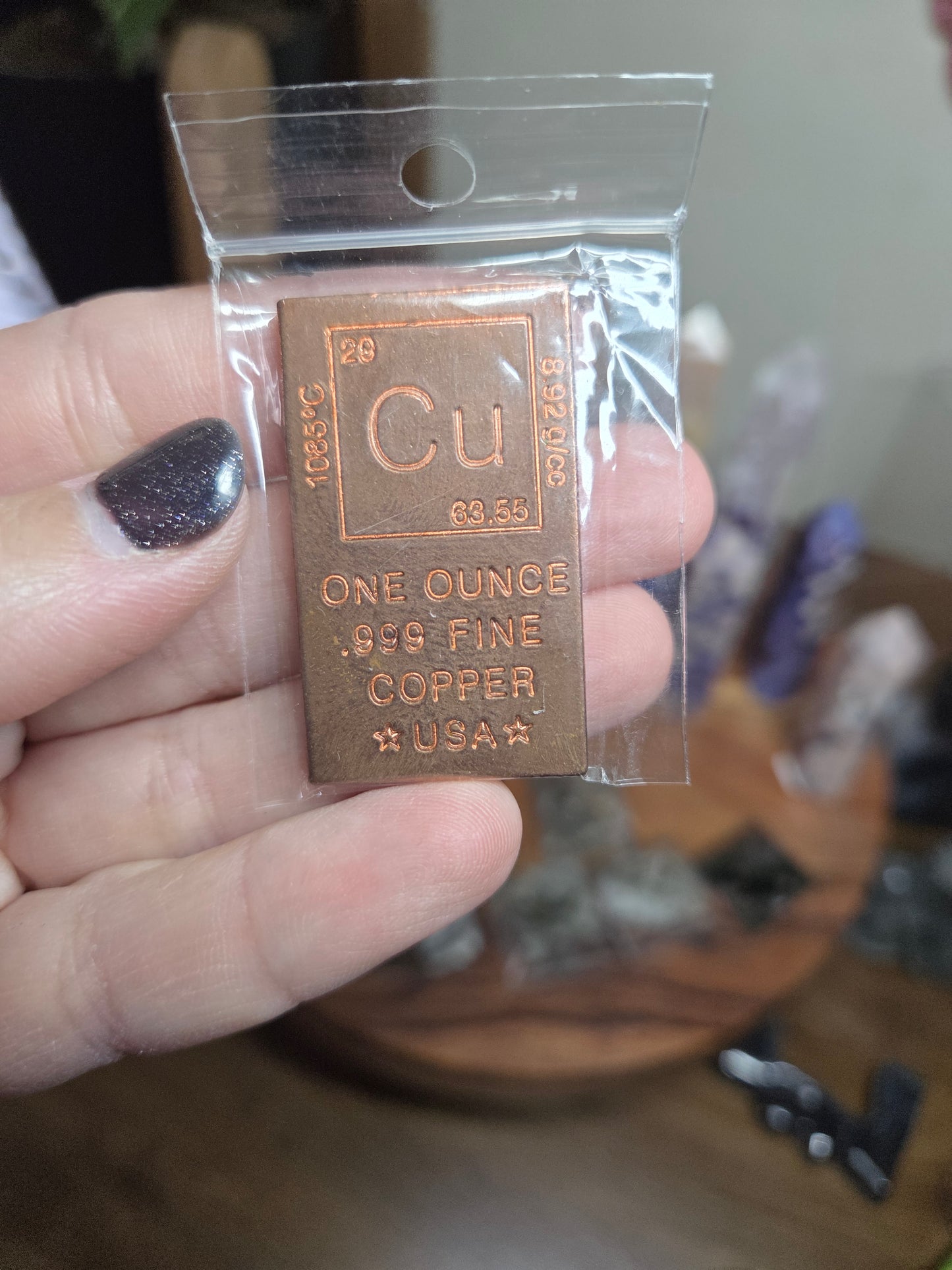 One Ounce .999 Fine Copper Bar