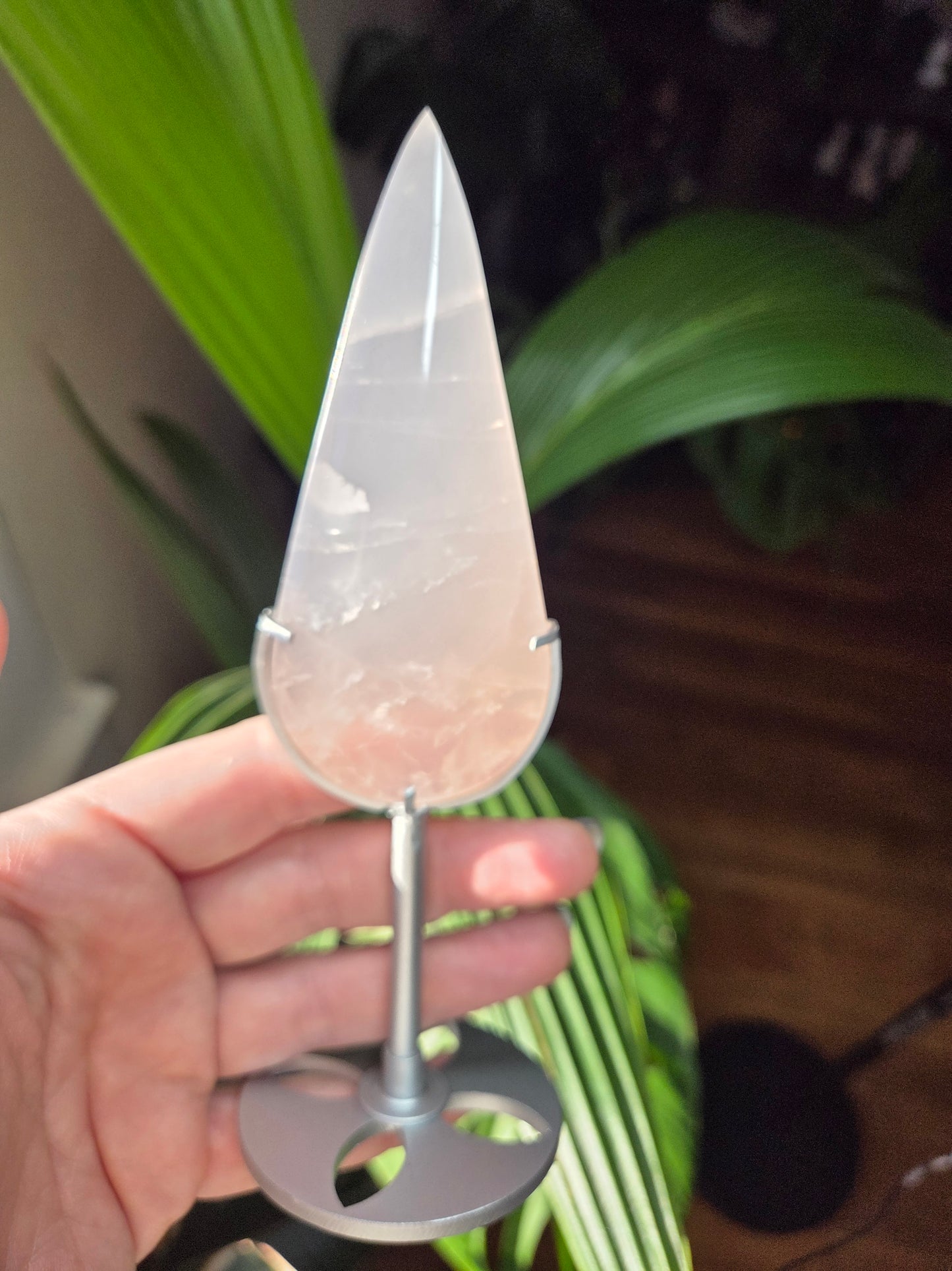 Rose Quartz Tear Drop