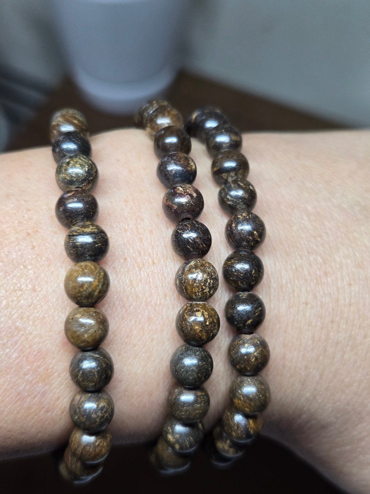 Bronzite Bracelet 6mm