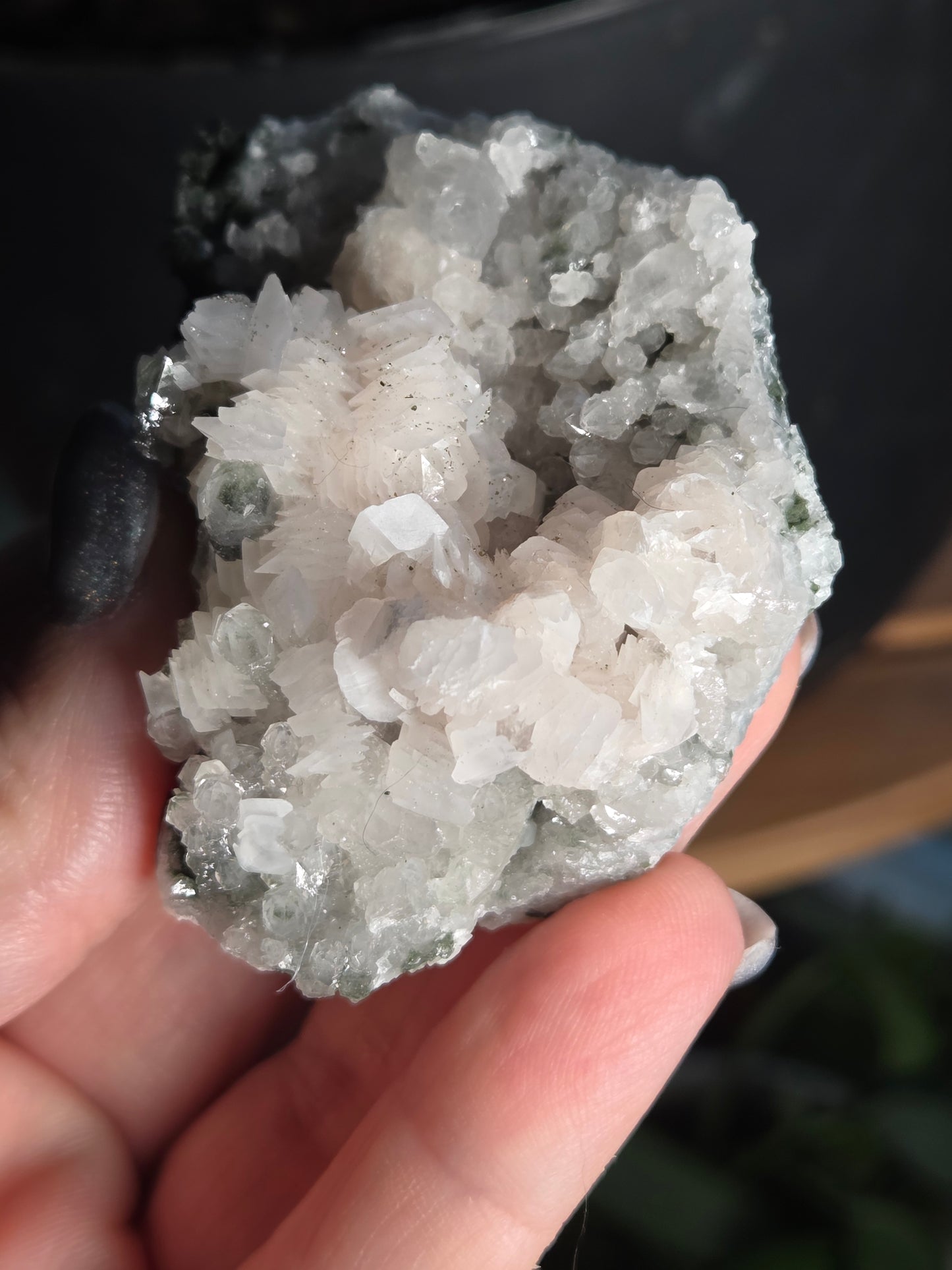 Pagoda Calcite with Pyrite