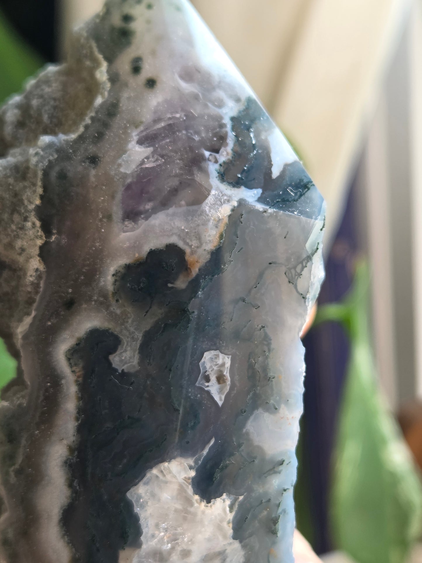 Moss with Amethyst Tower