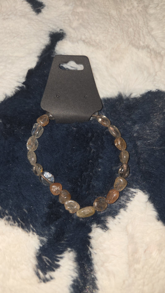 Copper Rutile Quartz Tumble Bracelet