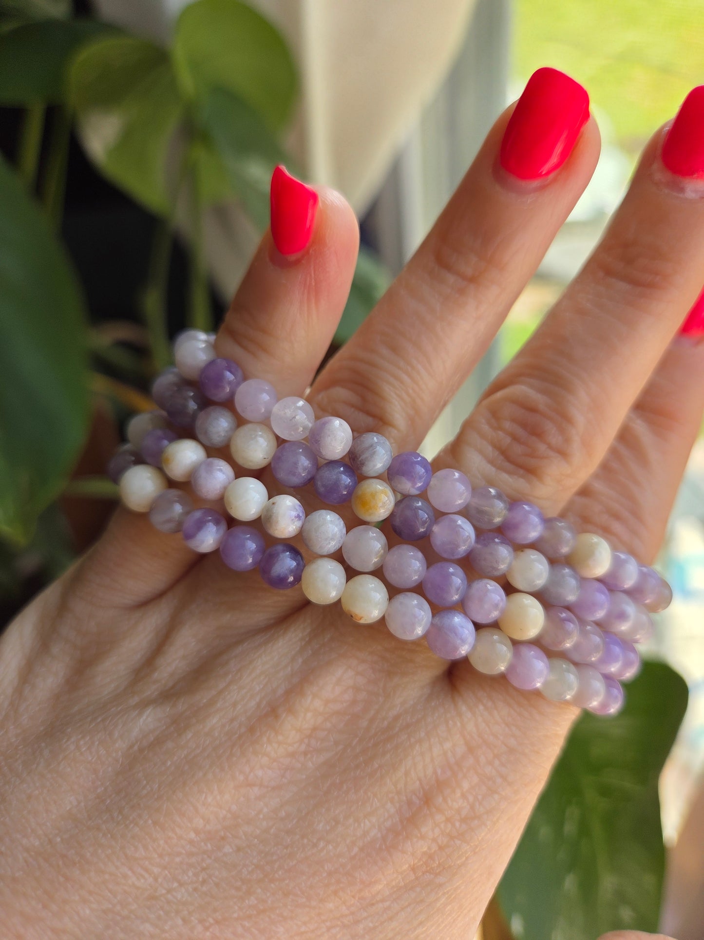 Purple Opal Braclet 6mm