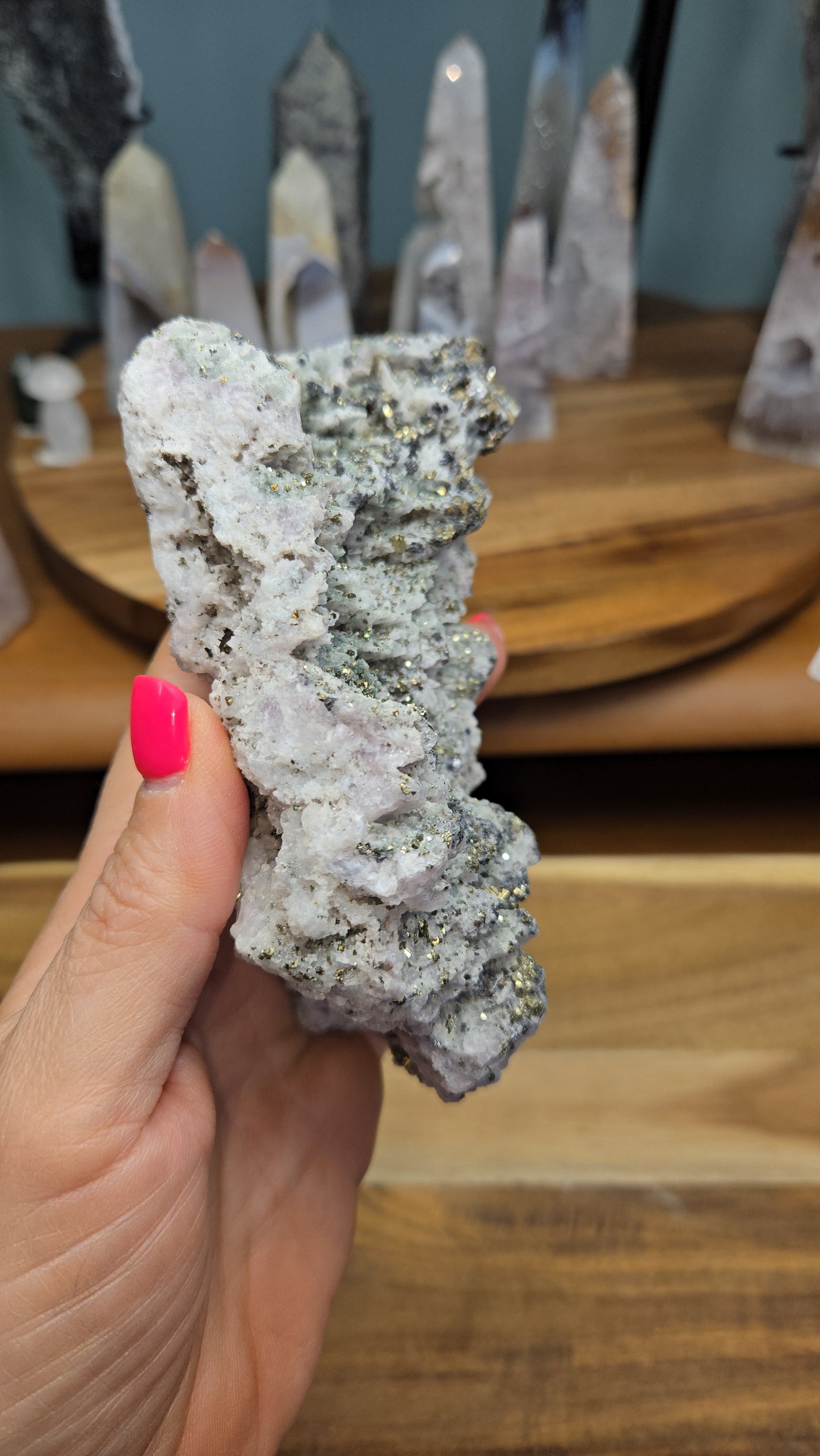 Calcite and Pyrite (Self Standing)