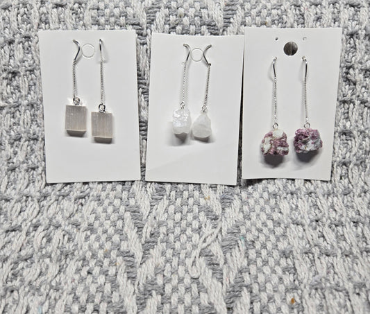 Dangle Earrings (Silver)