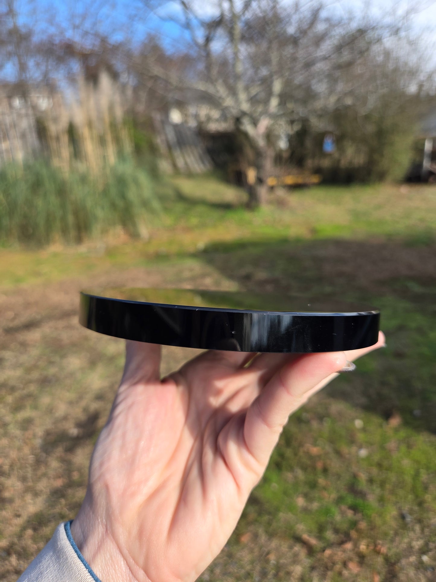 Black Obsidian Mirror