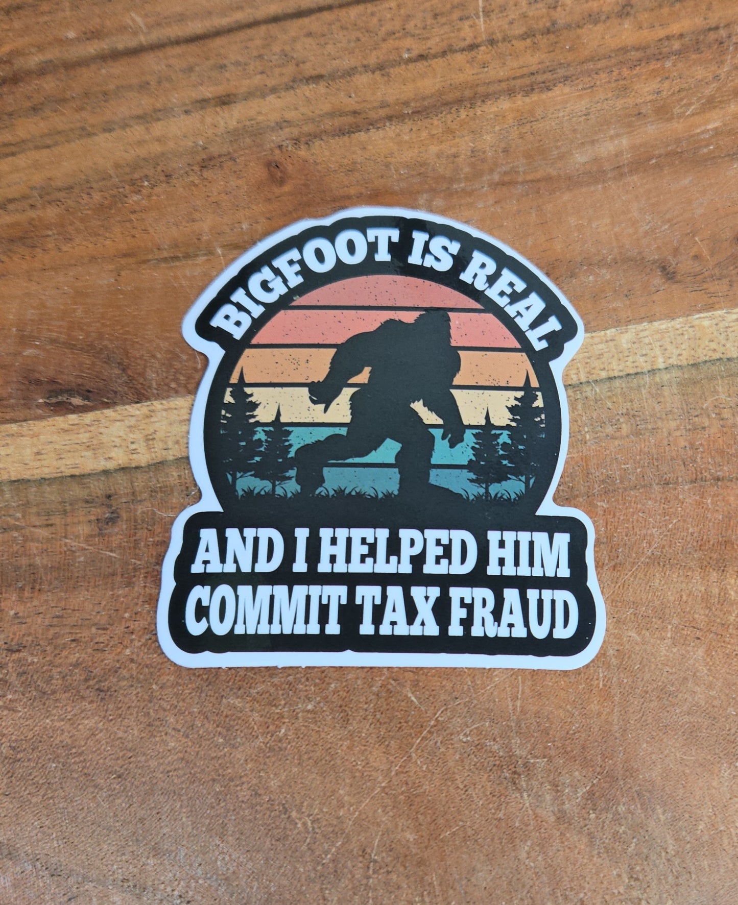 Bigfoot Tax Sticker