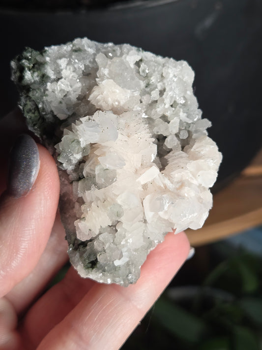 Pagoda Calcite with Pyrite