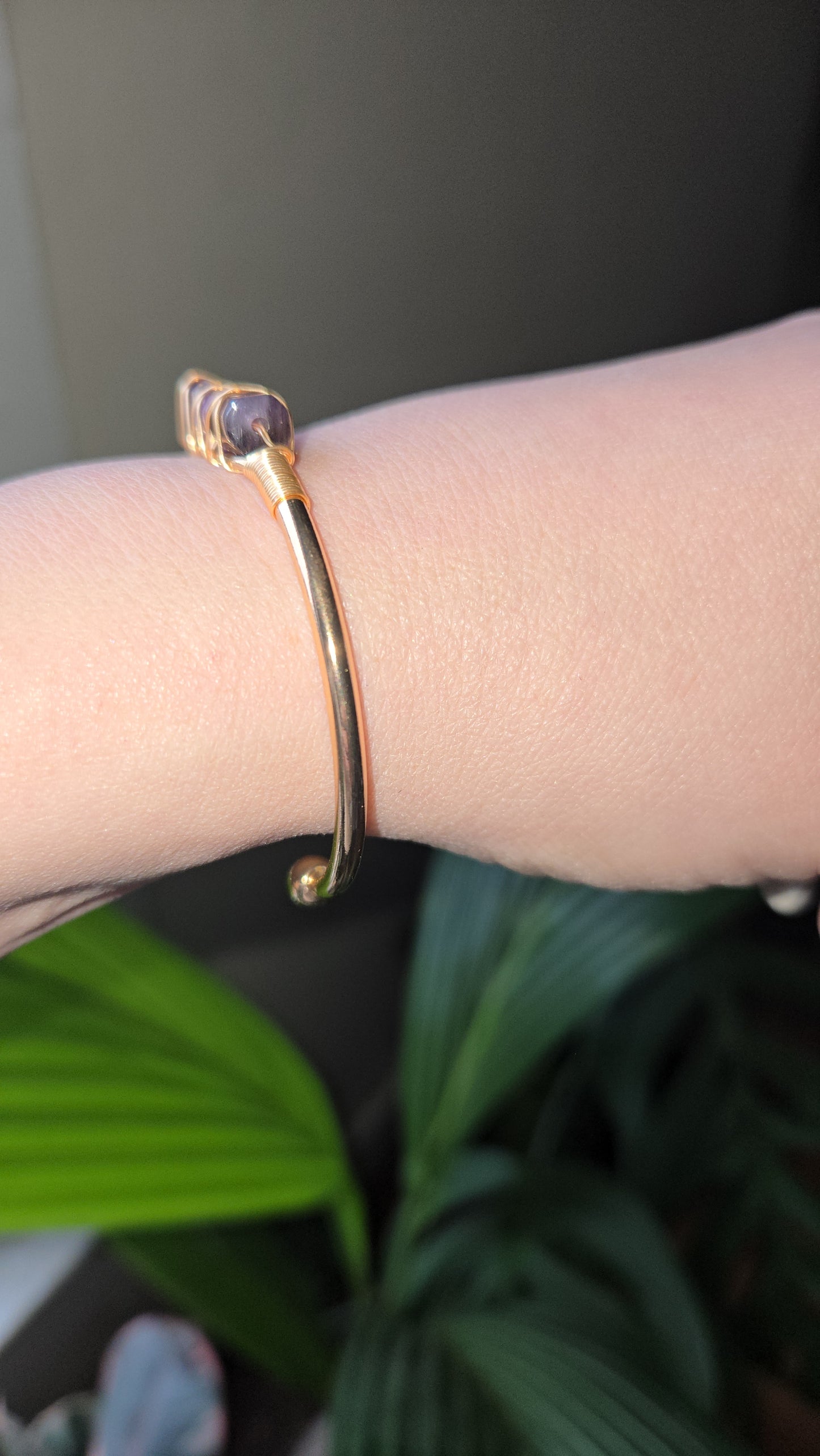 Amethyst Cuff Braclet