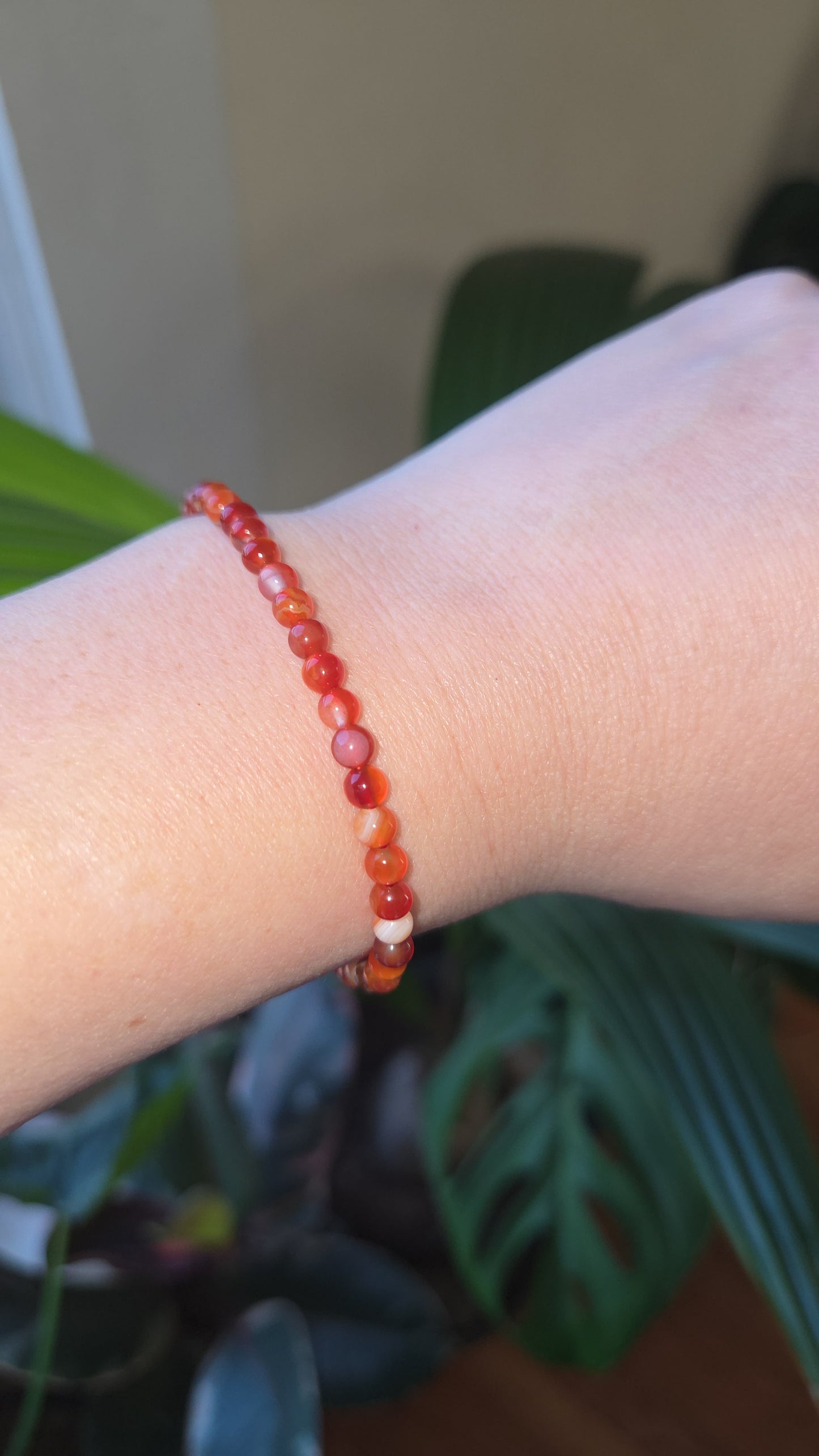 Carnelian Bracelet 4mm