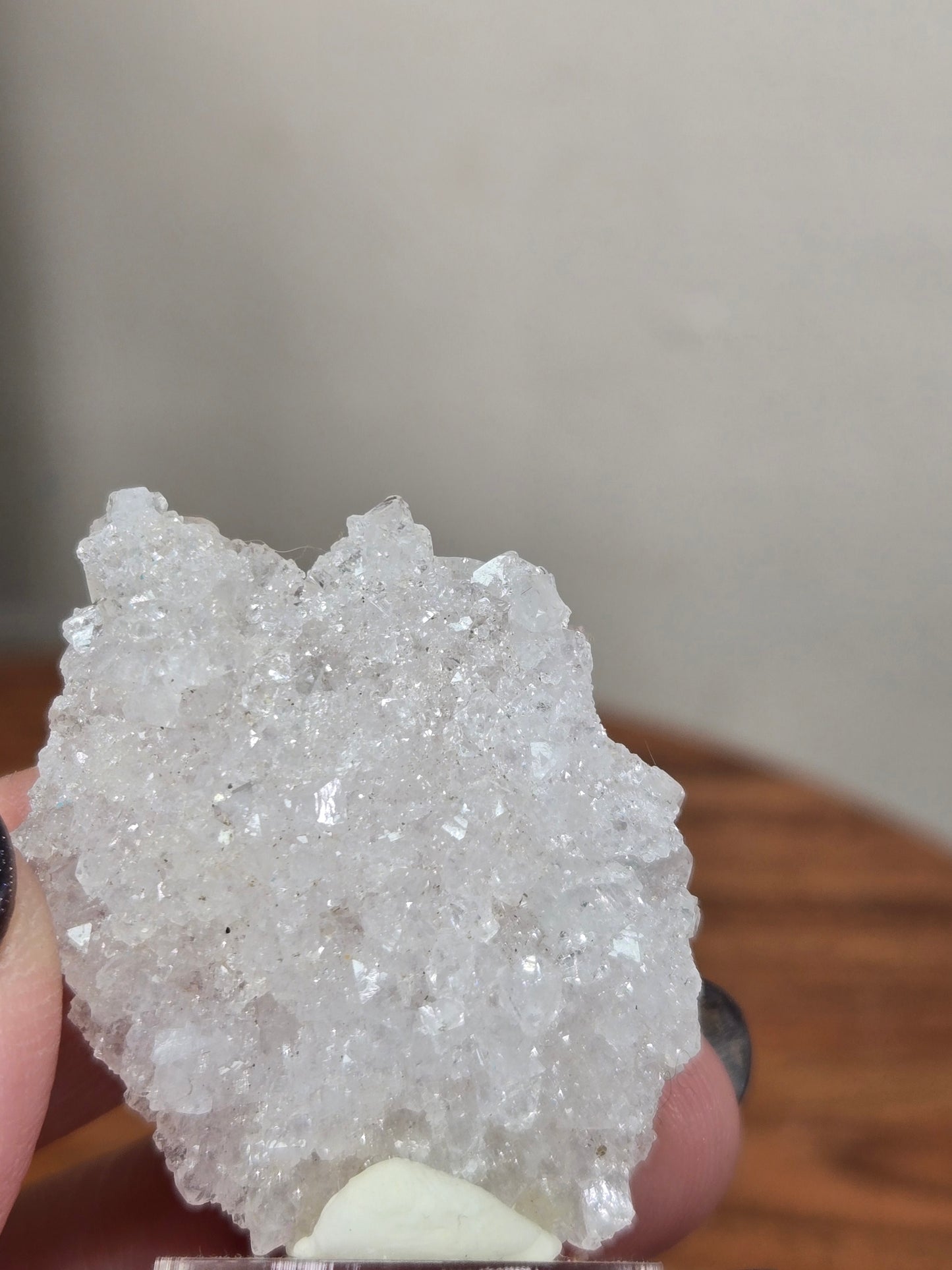 Apophyllite Crust on Stand