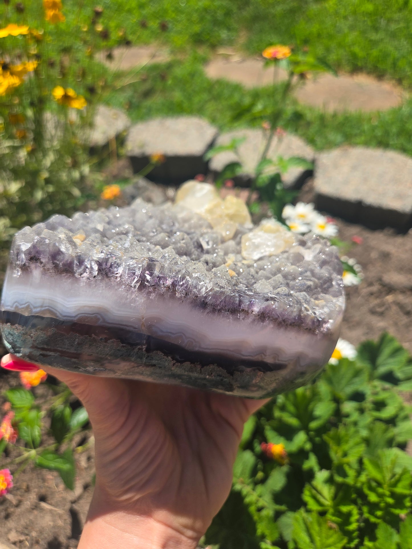 Sugar Amethyst Freeform (self stands)