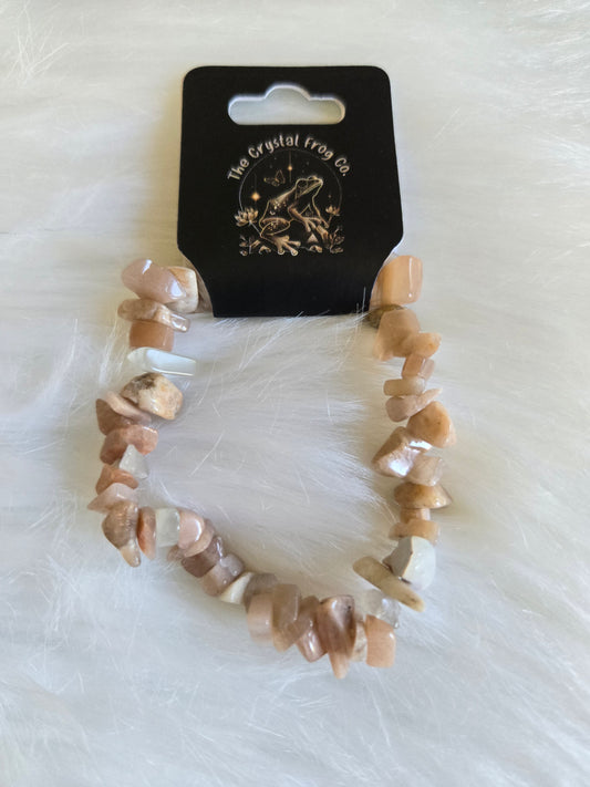 Sunstone Chip Bracelet
