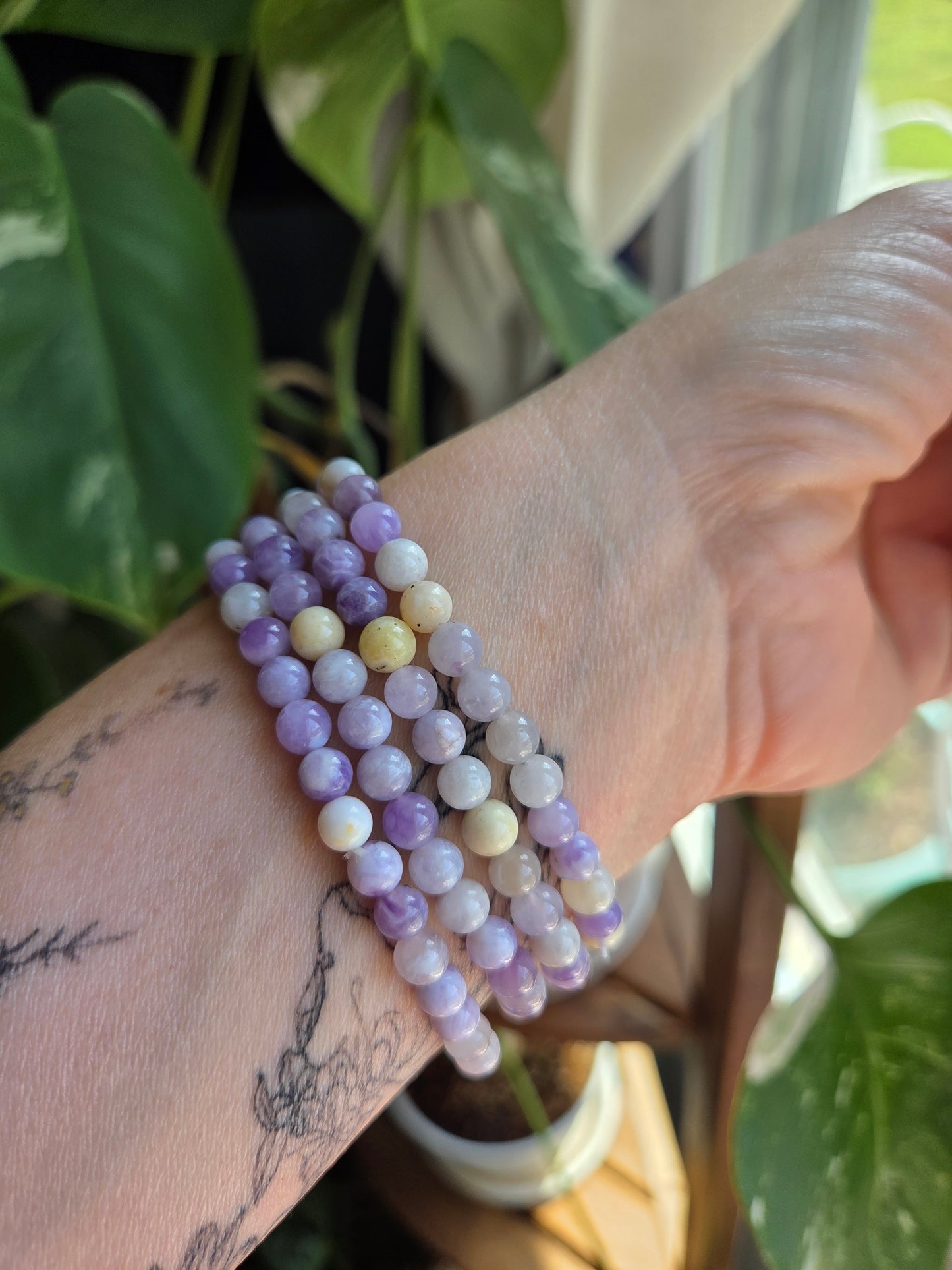 Purple Opal Braclet 6mm