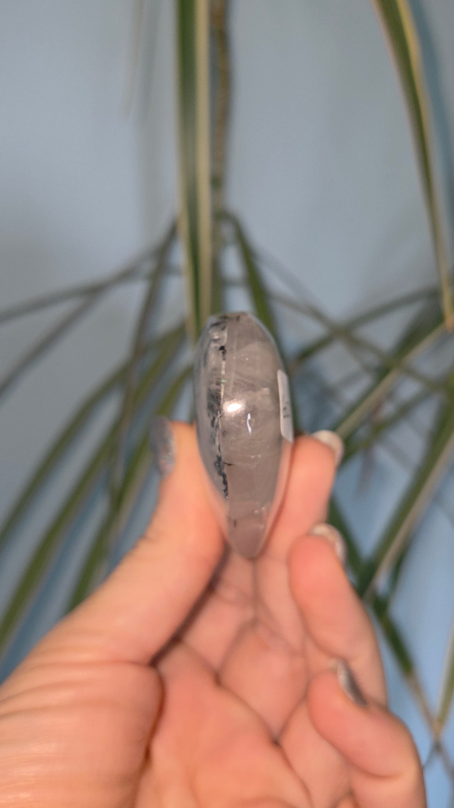 Dendritic Rose Quartz Heart