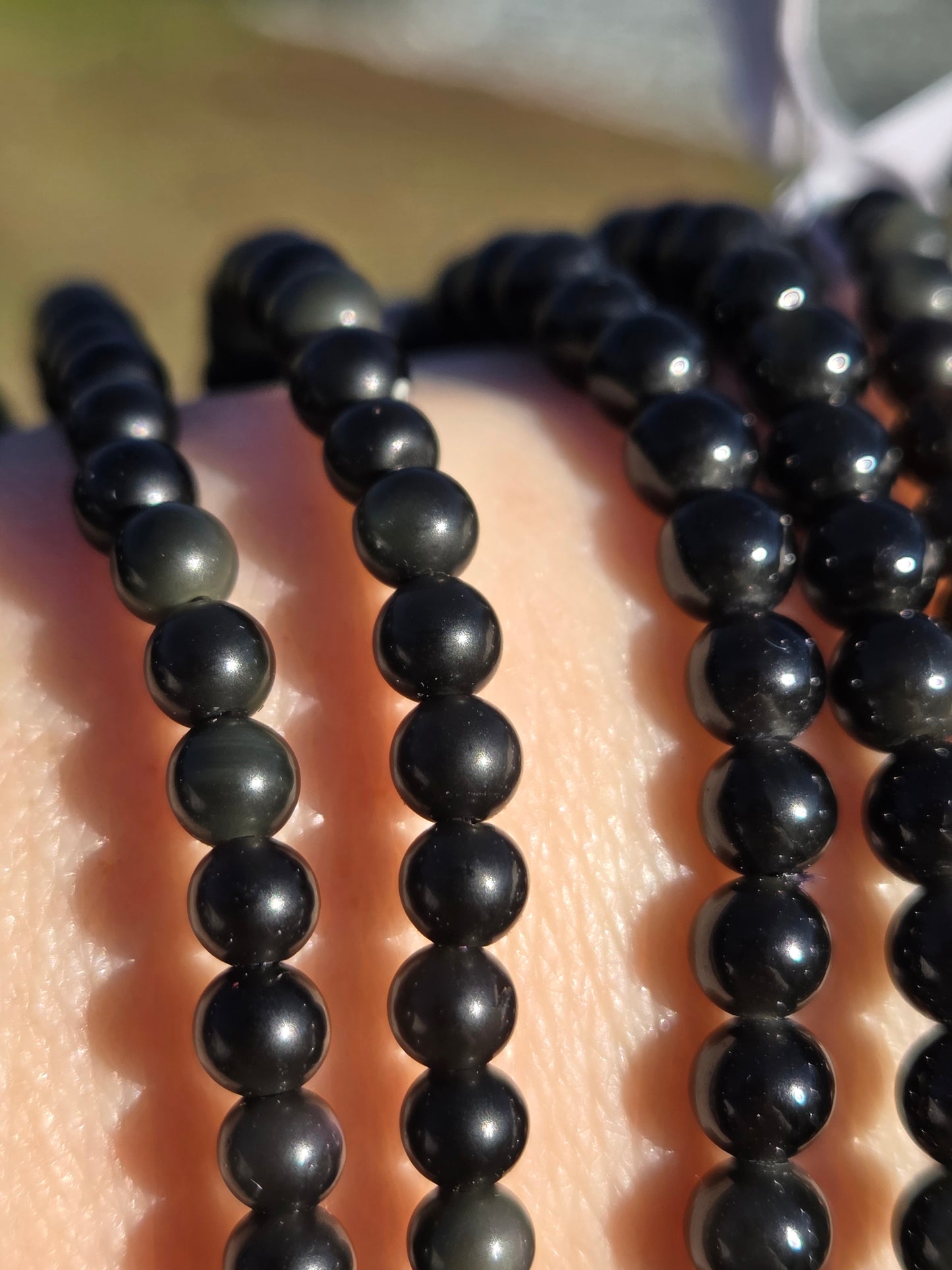 Rainbow Obsidian Bracelet 4mm