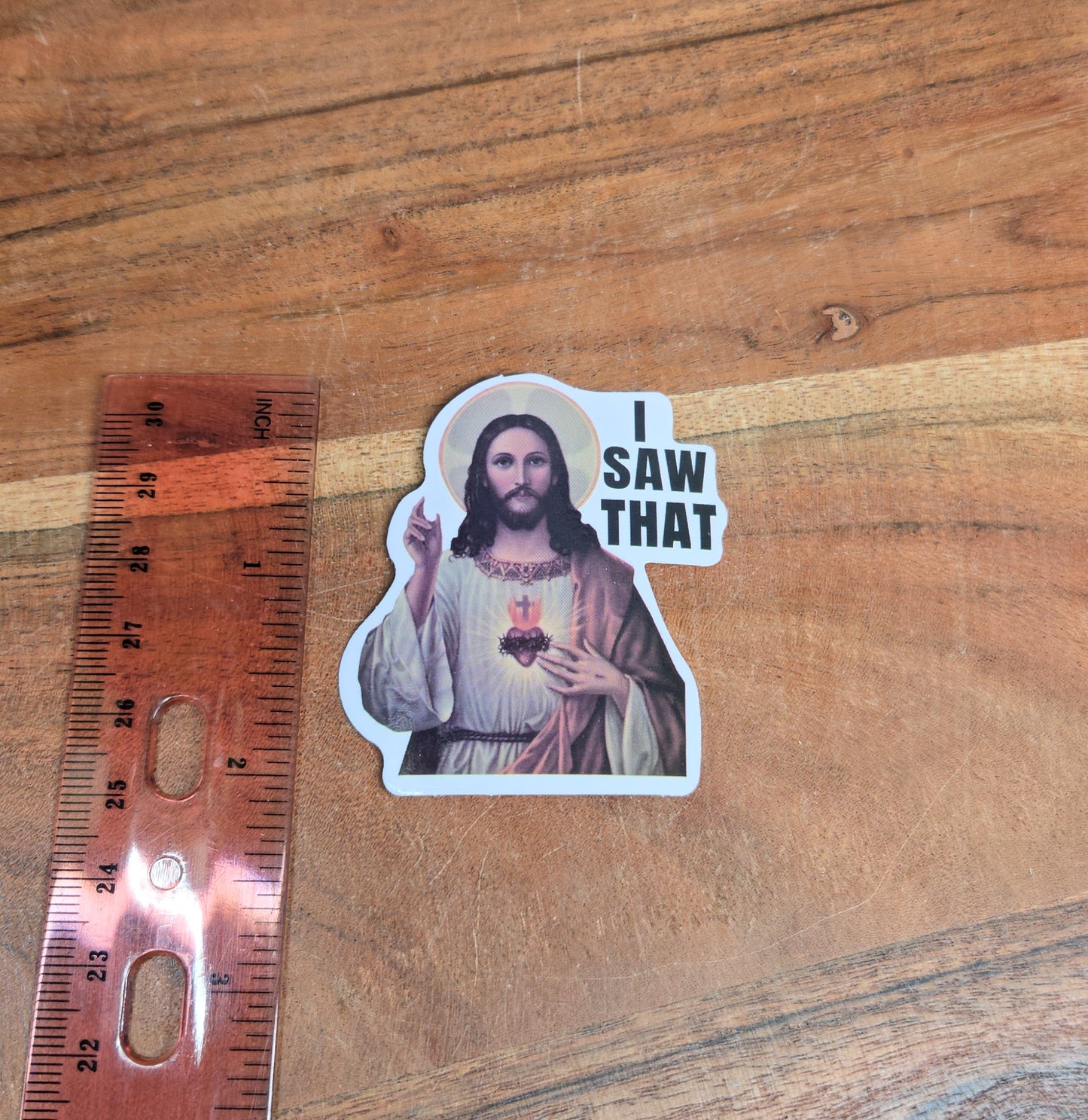 I saw that Jesus Sticker