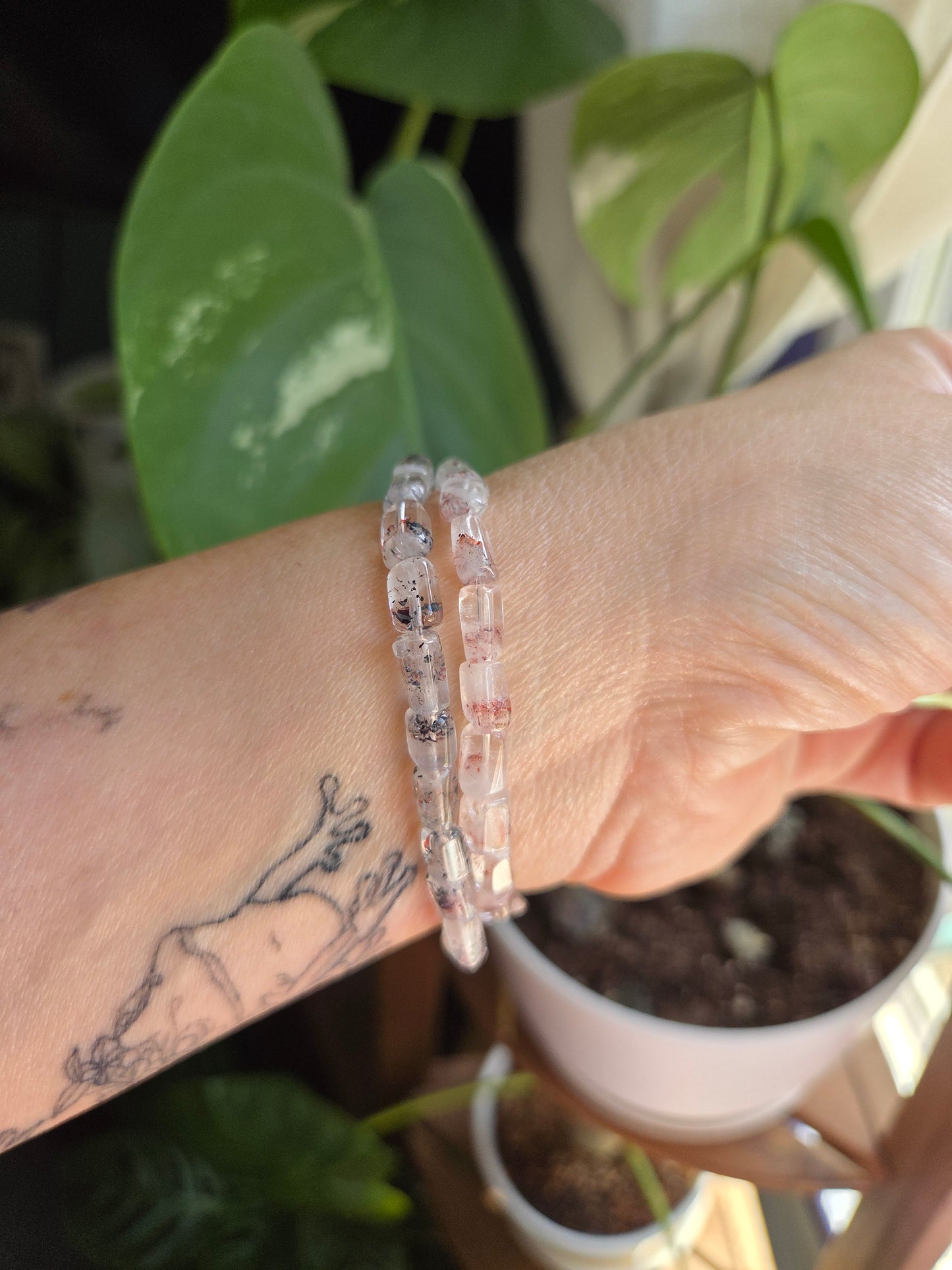Hematite Quartz Bracelet