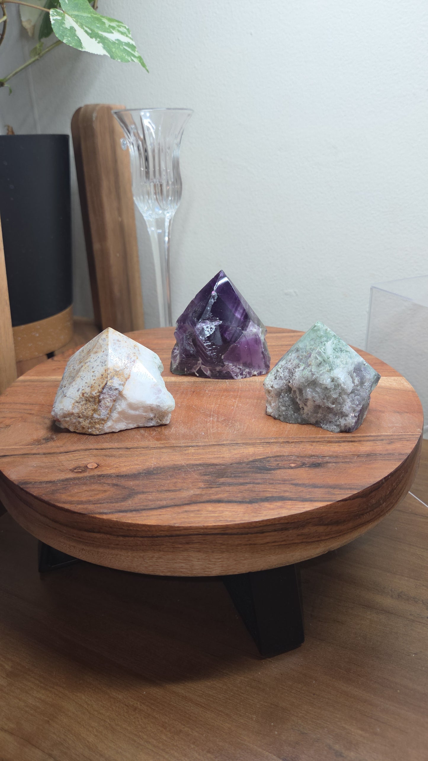 Half Polished Fluorite Points
