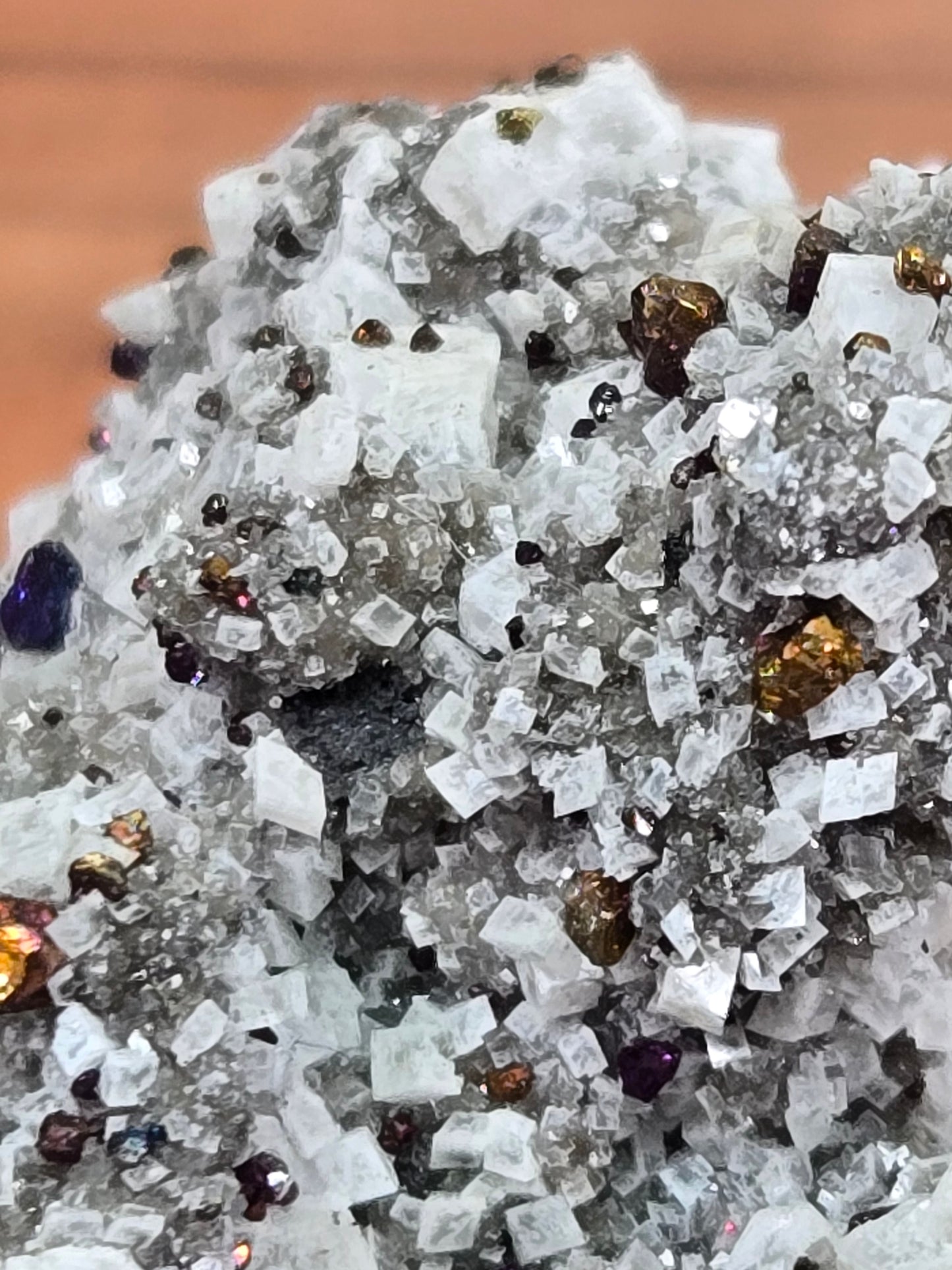 Chalcopyrite on Dolomite from Brushy Creek Mine