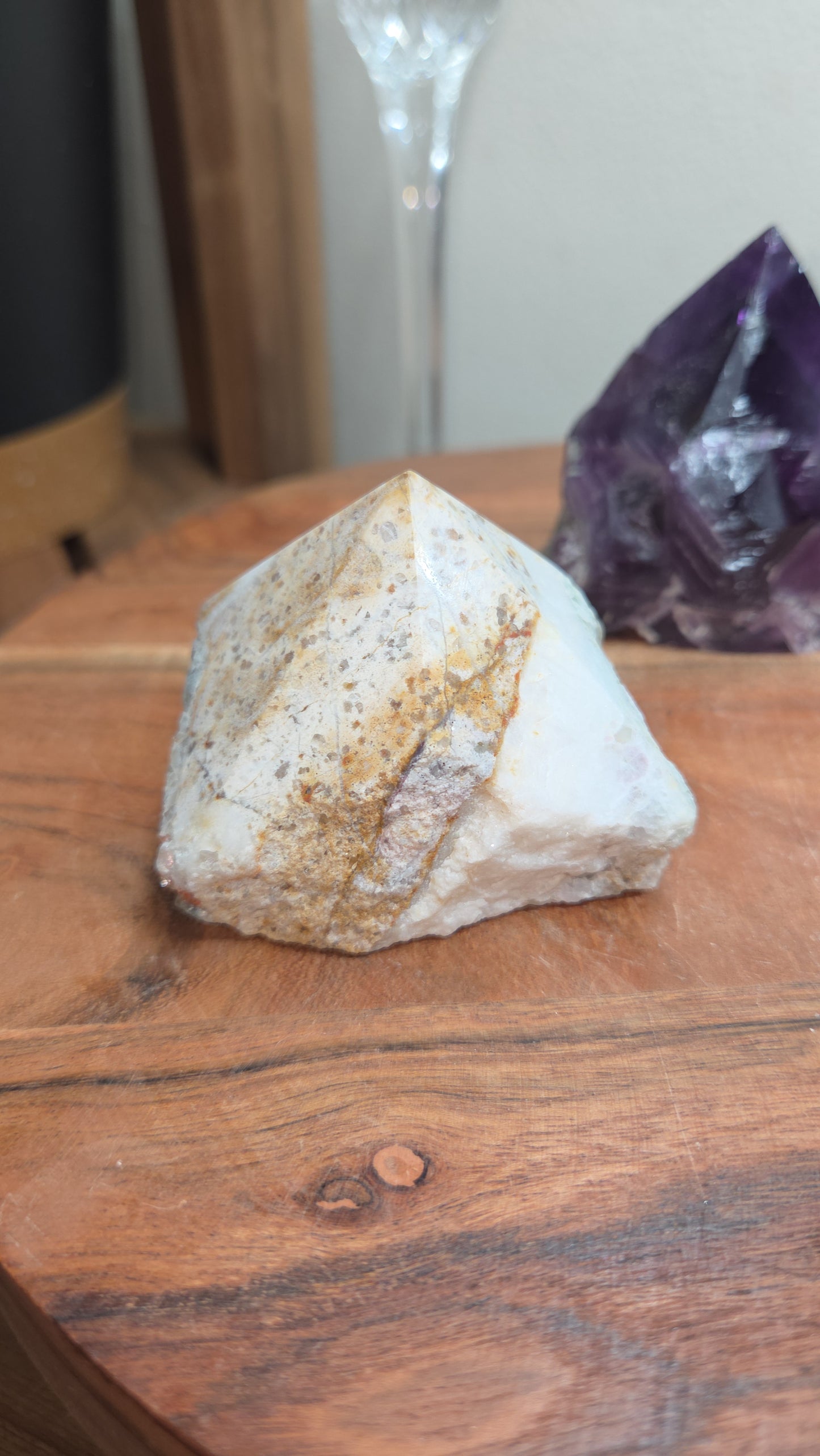 Half Polished Fluorite Points