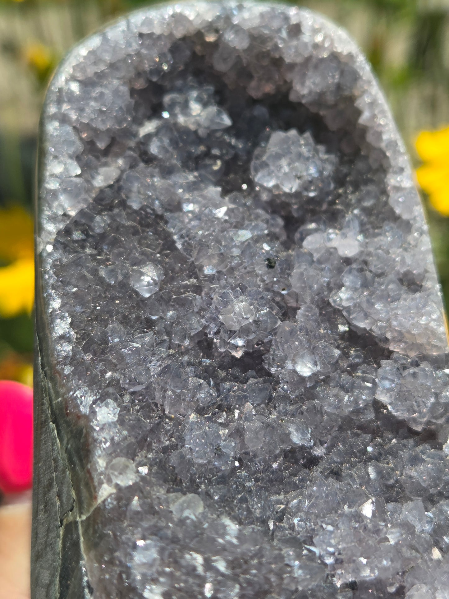 Grey/ Purple Amethyst Cutbase