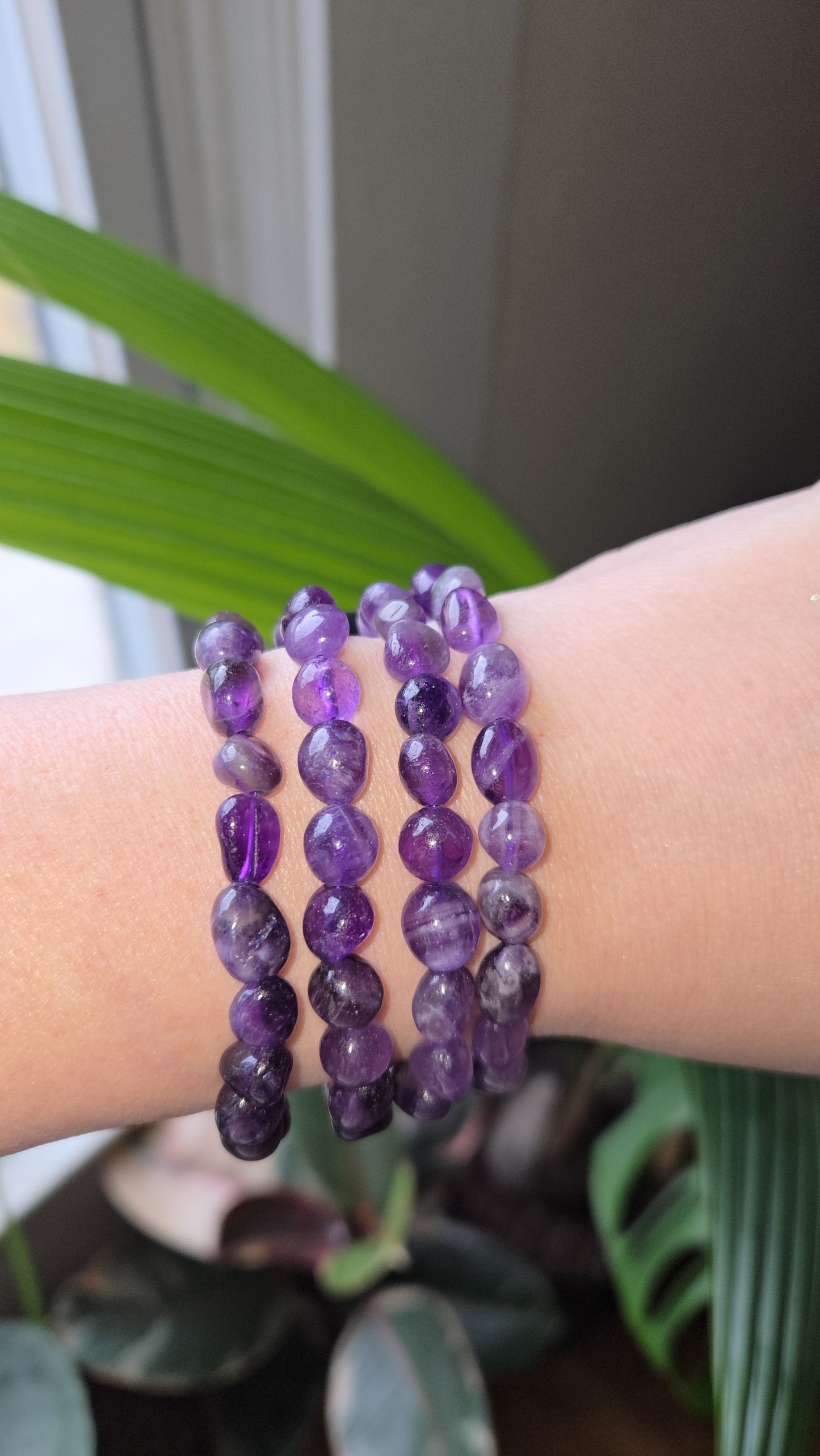 Amethyst Tumble Braclet