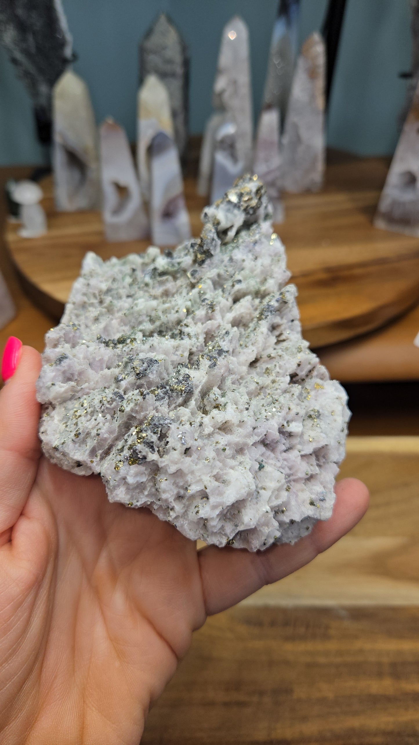 Calcite and Pyrite (Self Standing)