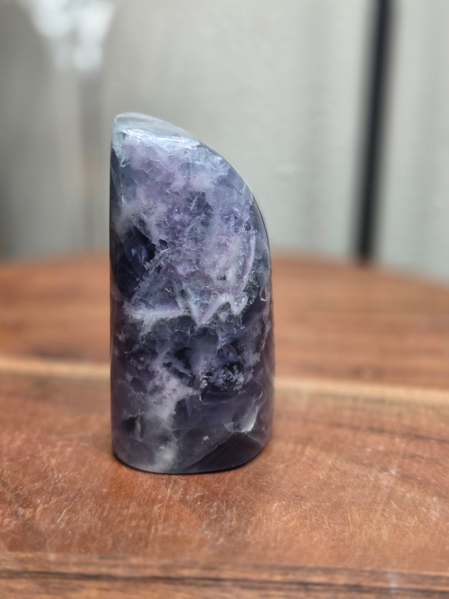 Mexican Fluorite Freeform with Druzy Quartz