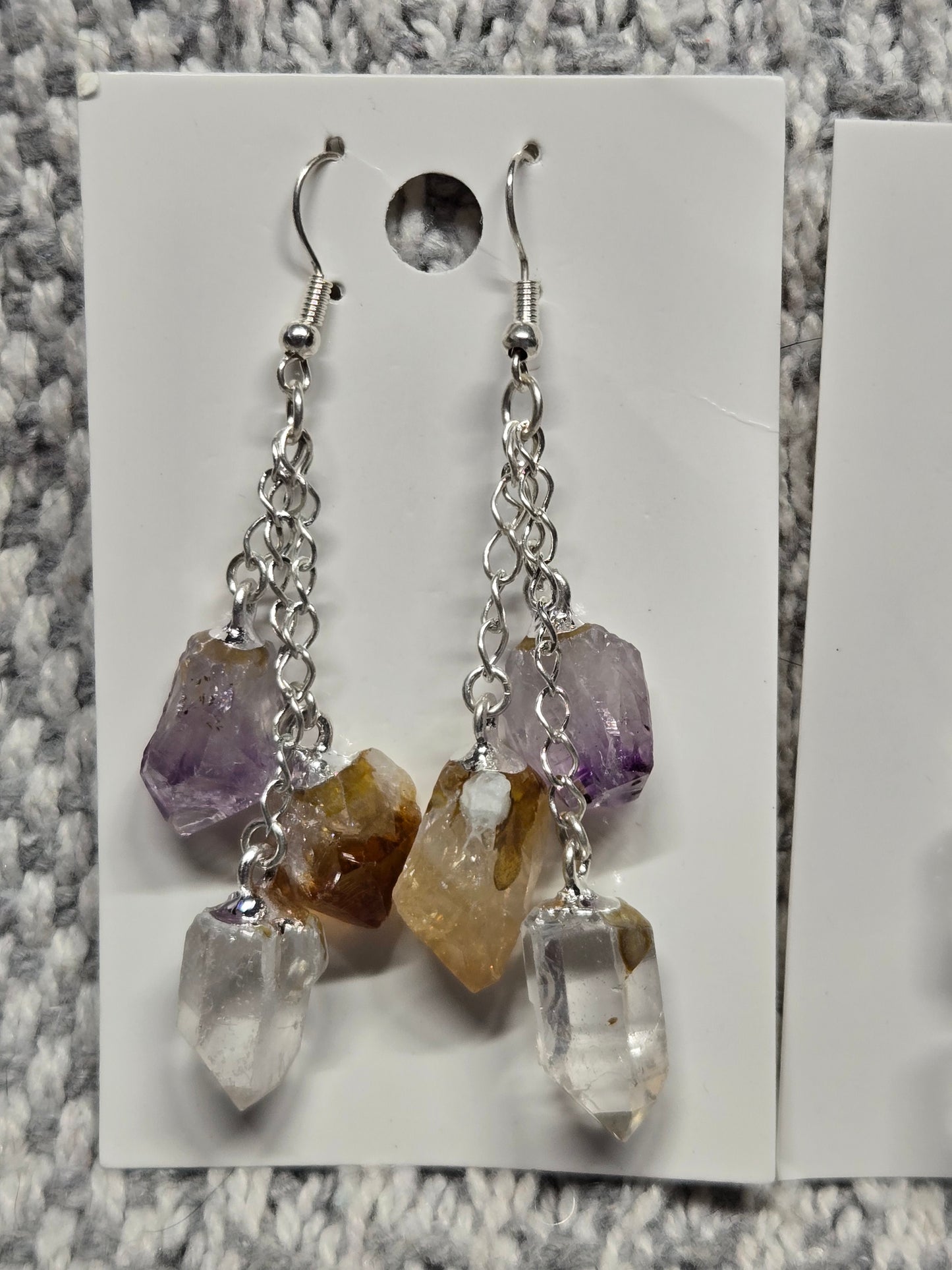 3 Point Dangle Earrings